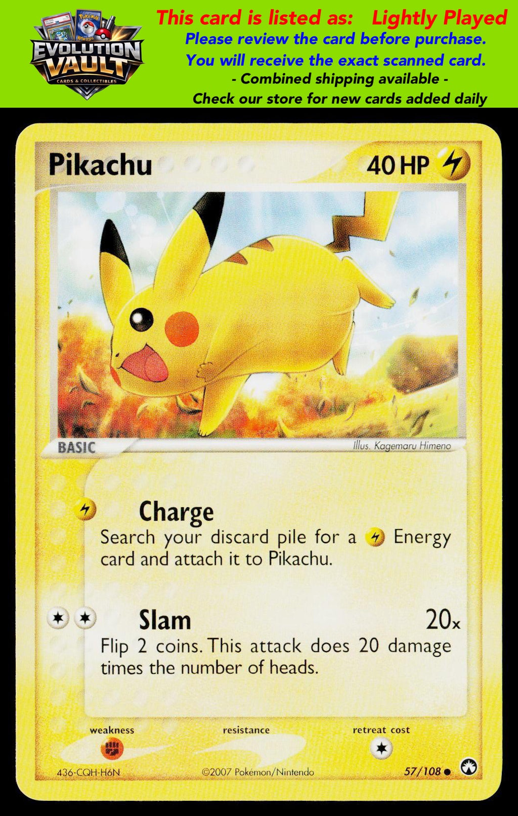 Power Keepers #57/108 Pikachu