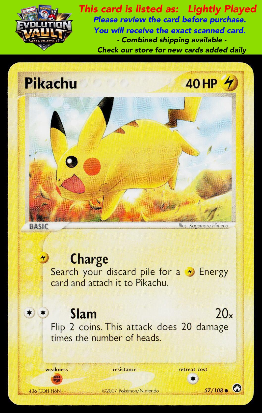 Power Keepers #57/108 Pikachu