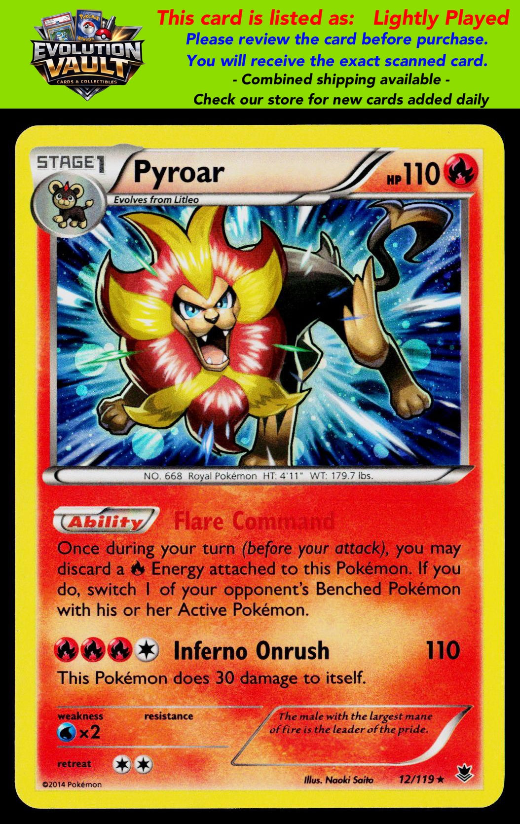 XY - Phantom Forces #12/119 Pyroar