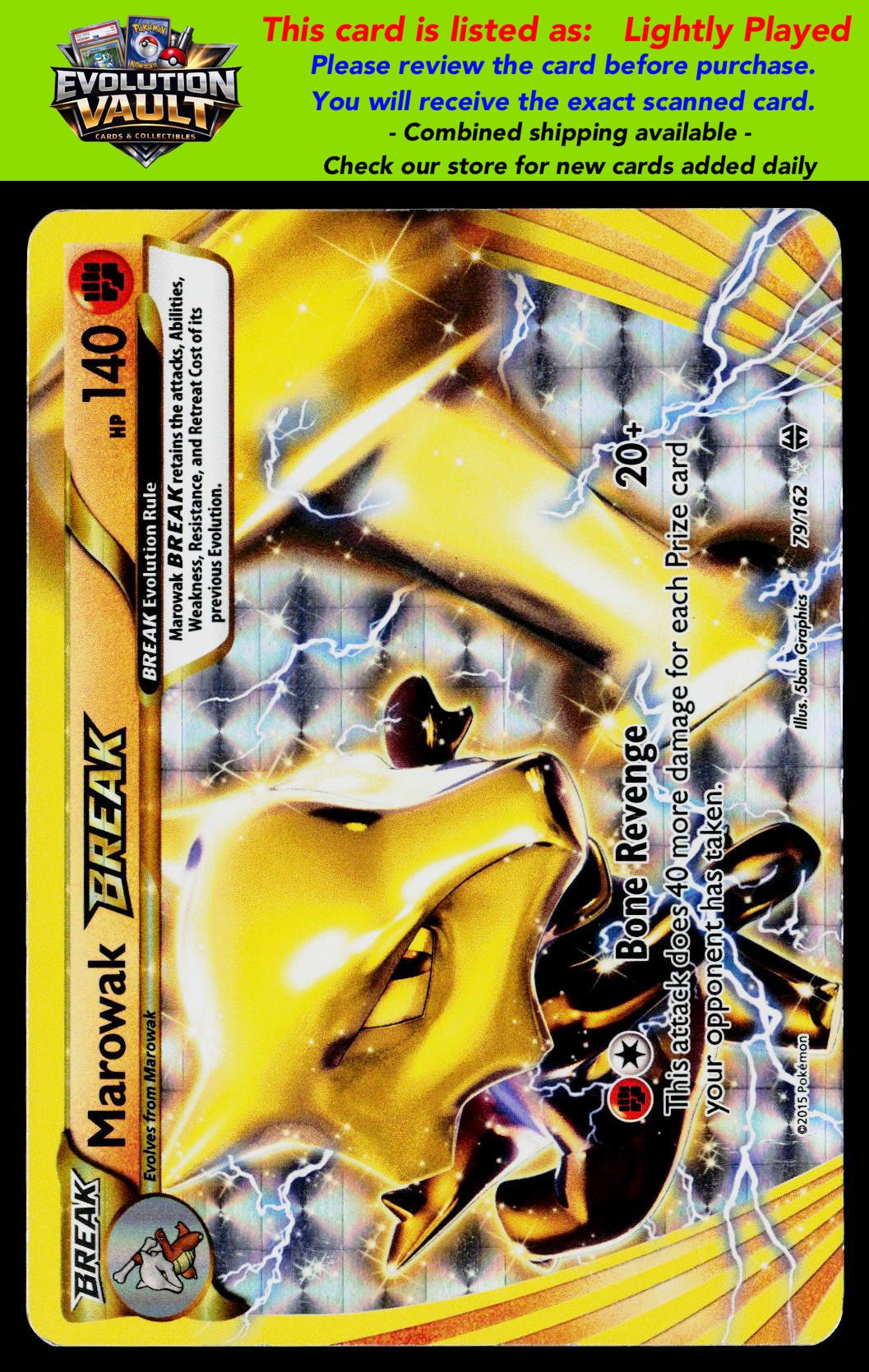 XY - BREAKthrough #79/162 Marowak BREAK
