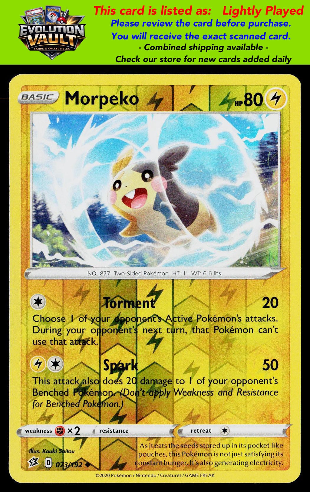 SWSH02: Rebel Clash #073/192 Morpeko