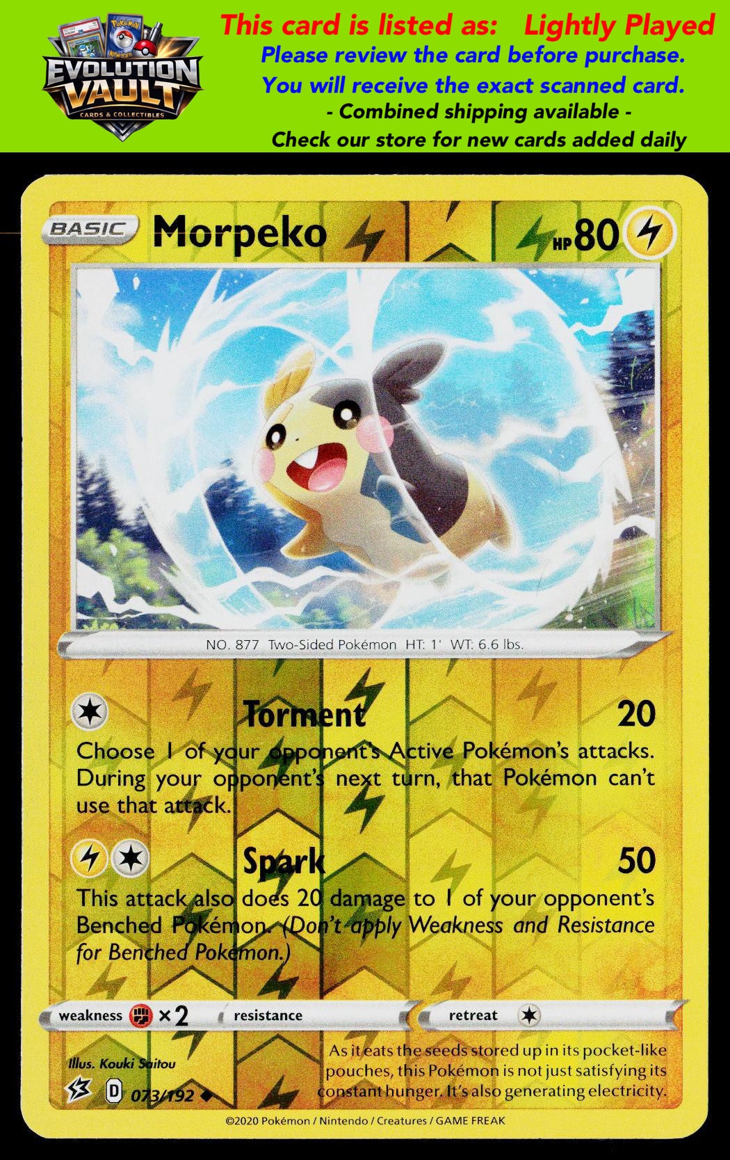 SWSH02: Rebel Clash #073/192 Morpeko