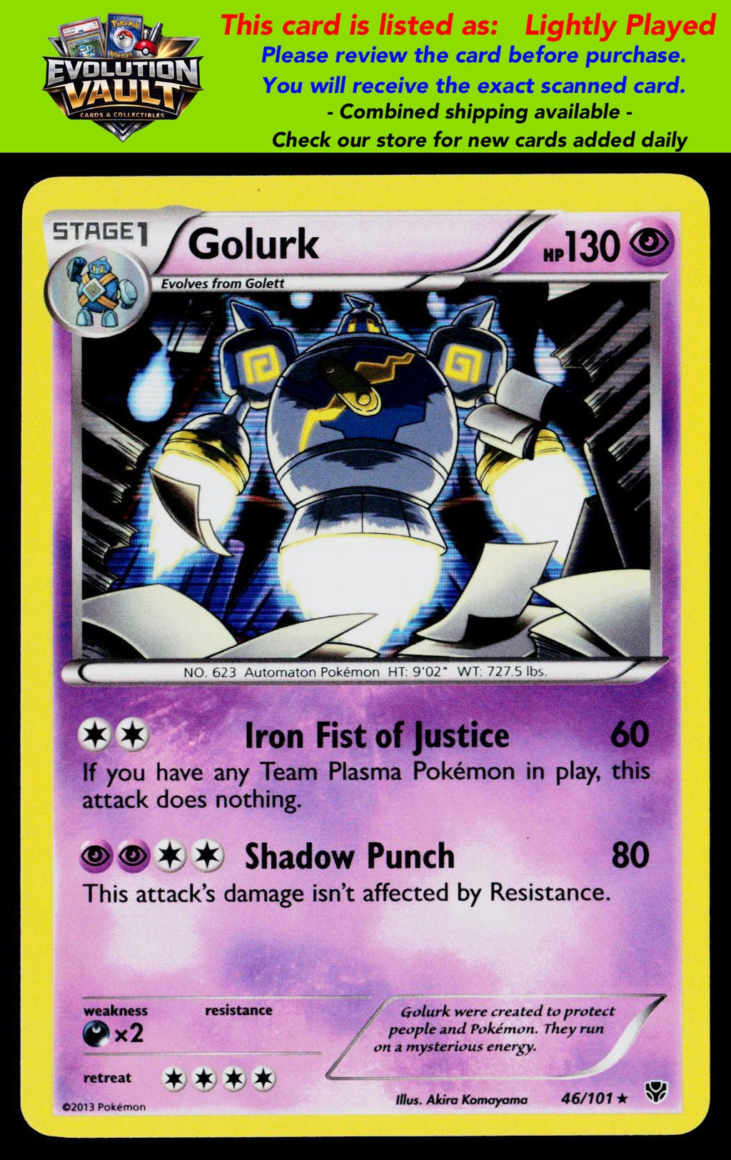 Plasma Blast #46/101 Golurk