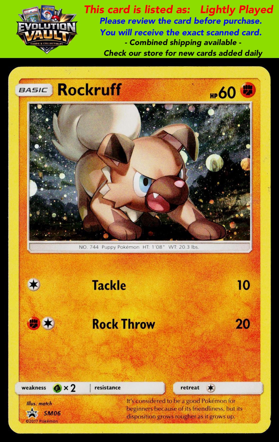 SM Promos #SM06 Rockruff