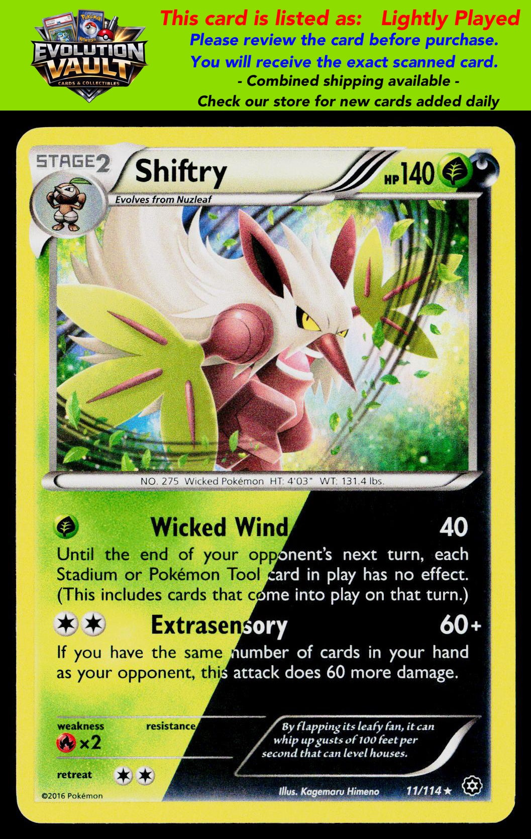 XY - Steam Siege #11/114 Shiftry