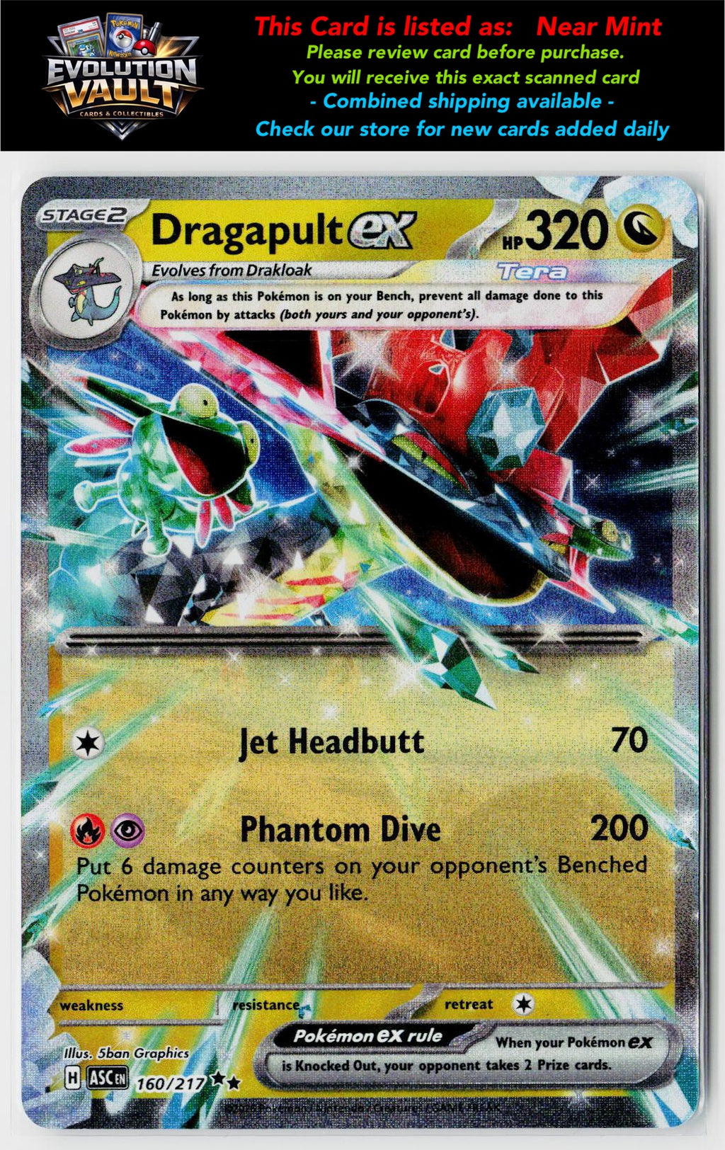 ME: Ascended Heroes #160/217 Dragapult ex