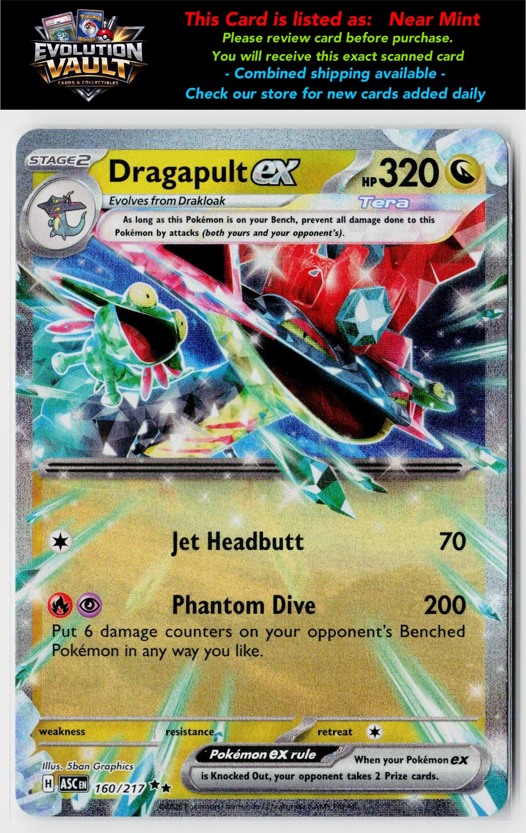 ME: Ascended Heroes #160/217 Dragapult ex