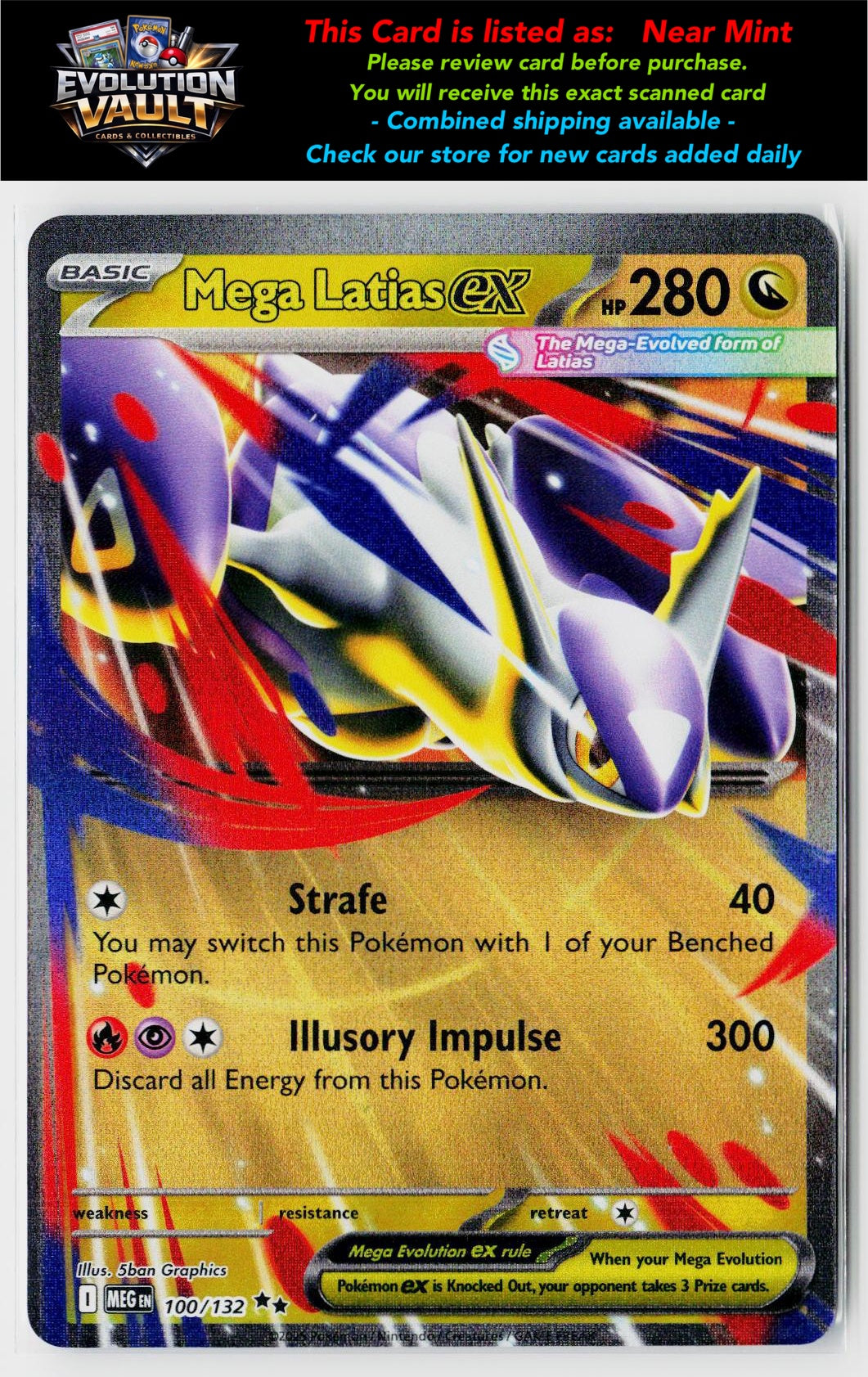 ME01: Mega Evolution #100/132 Mega Latias ex
