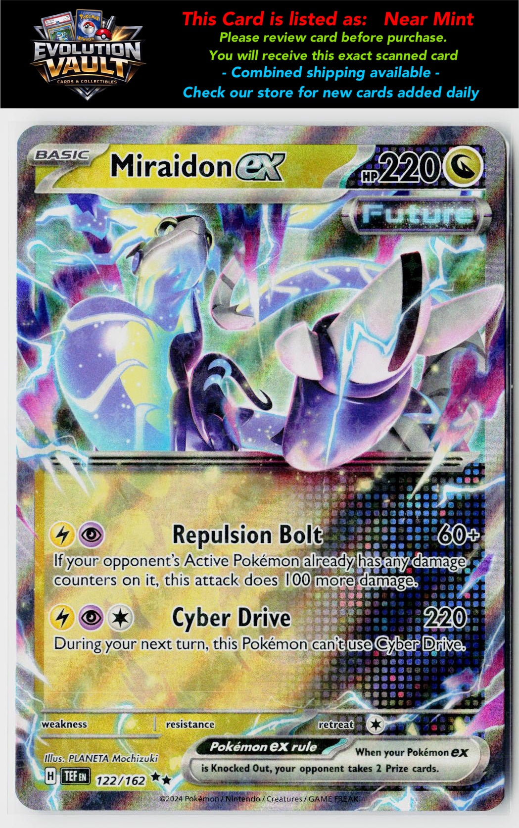 SV05: Temporal Forces #122/162 Miraidon ex