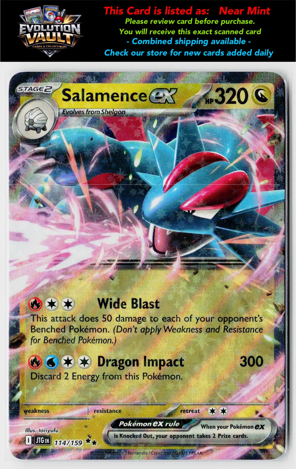 SV09: Journey Together #114/159 Salamence ex
