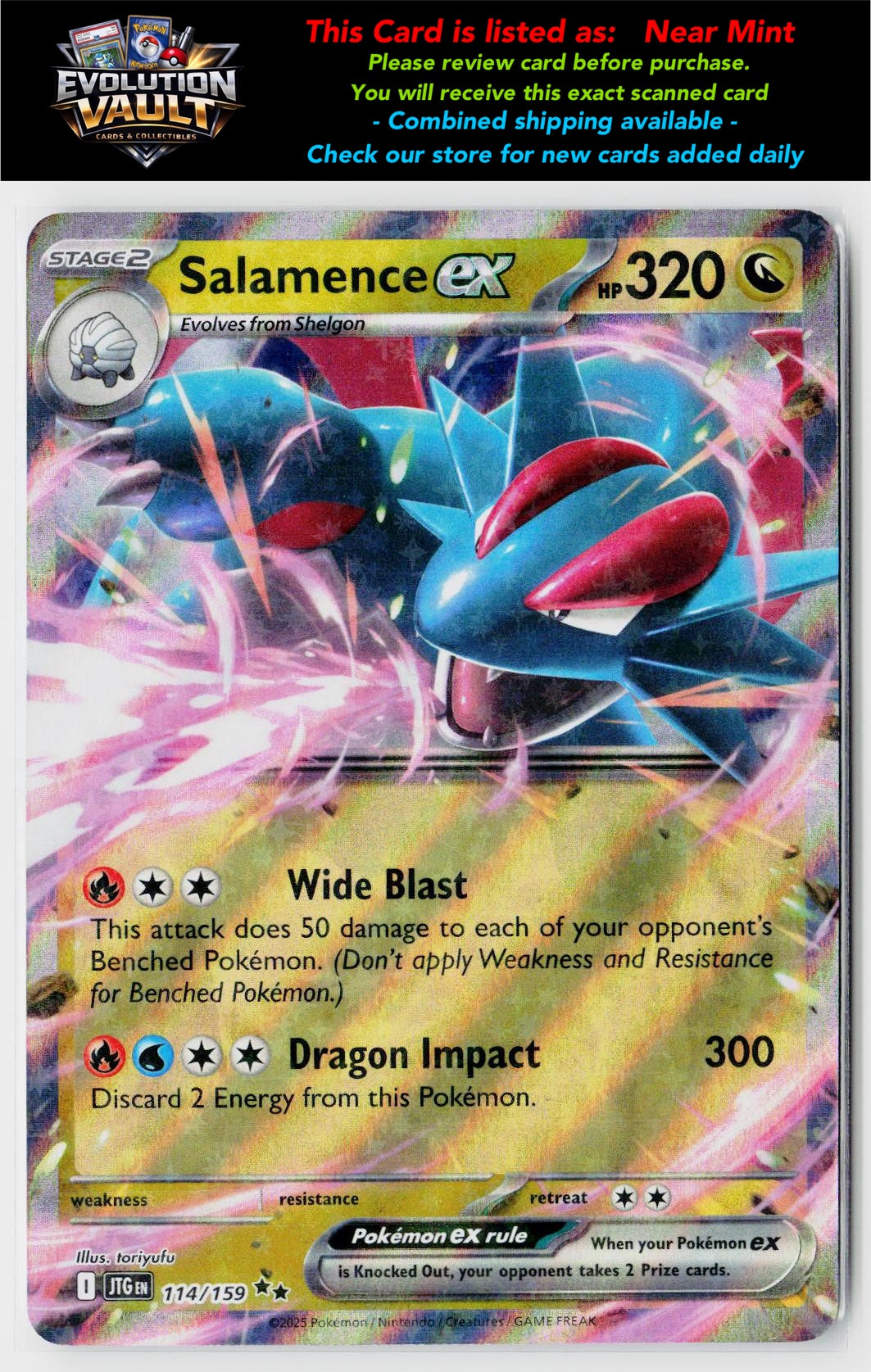 SV09: Journey Together #114/159 Salamence ex