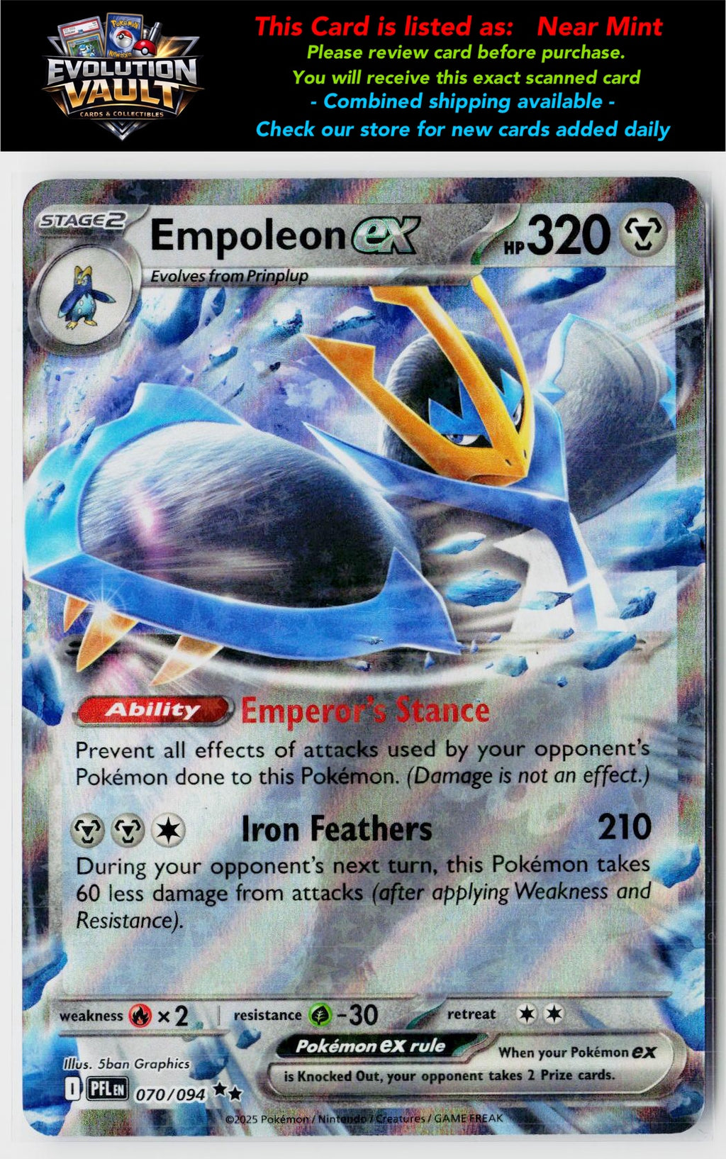 ME02: Phantasmal Flames #070/094 Empoleon ex
