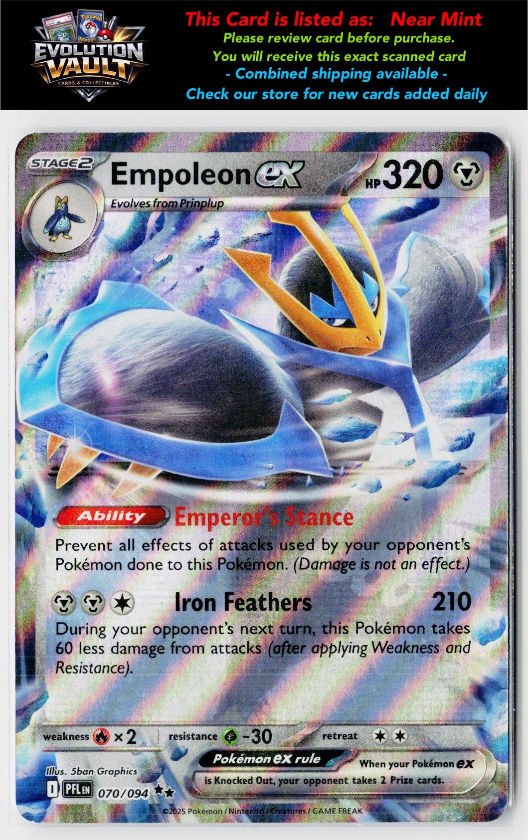 ME02: Phantasmal Flames #070/094 Empoleon ex