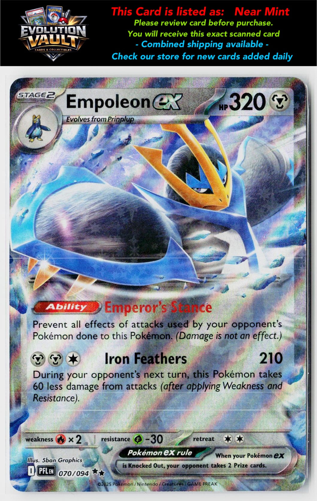 ME02: Phantasmal Flames #070/094 Empoleon ex