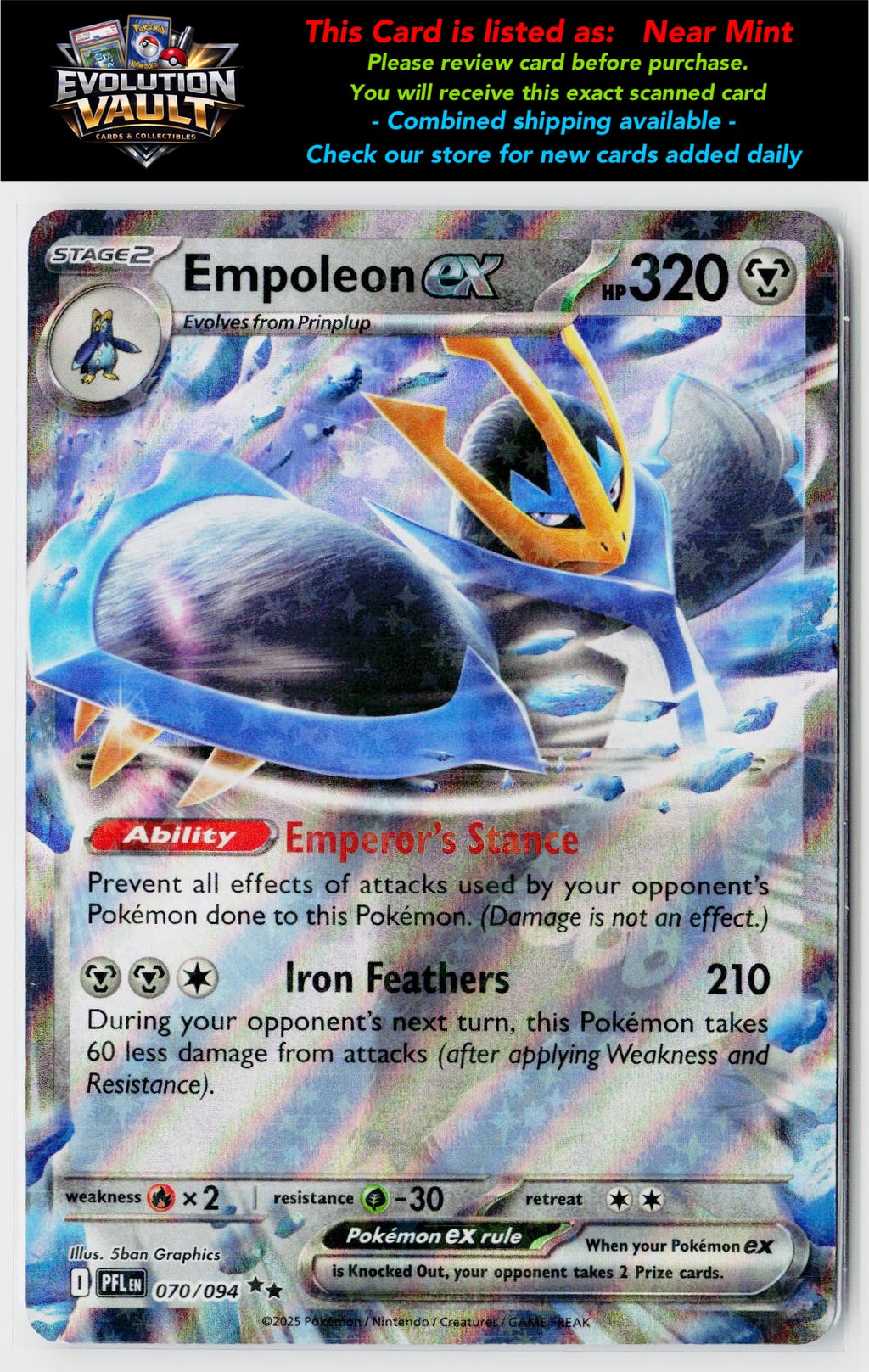 ME02: Phantasmal Flames #070/094 Empoleon ex