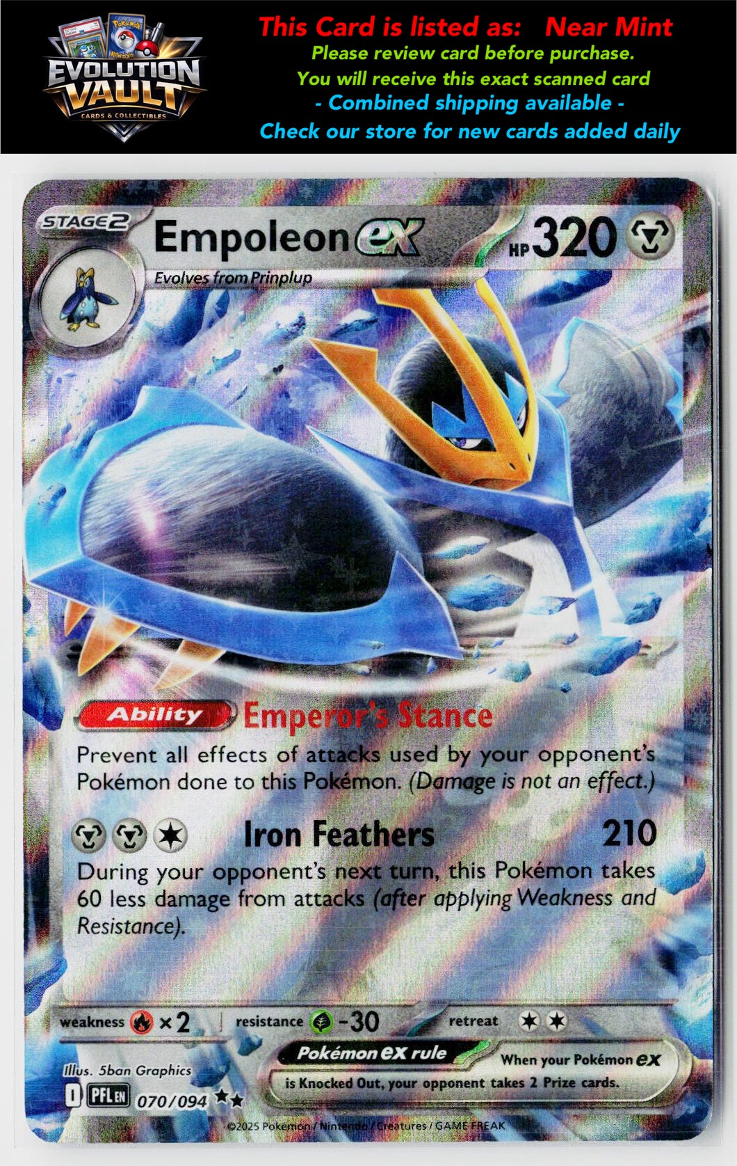ME02: Phantasmal Flames #070/094 Empoleon ex