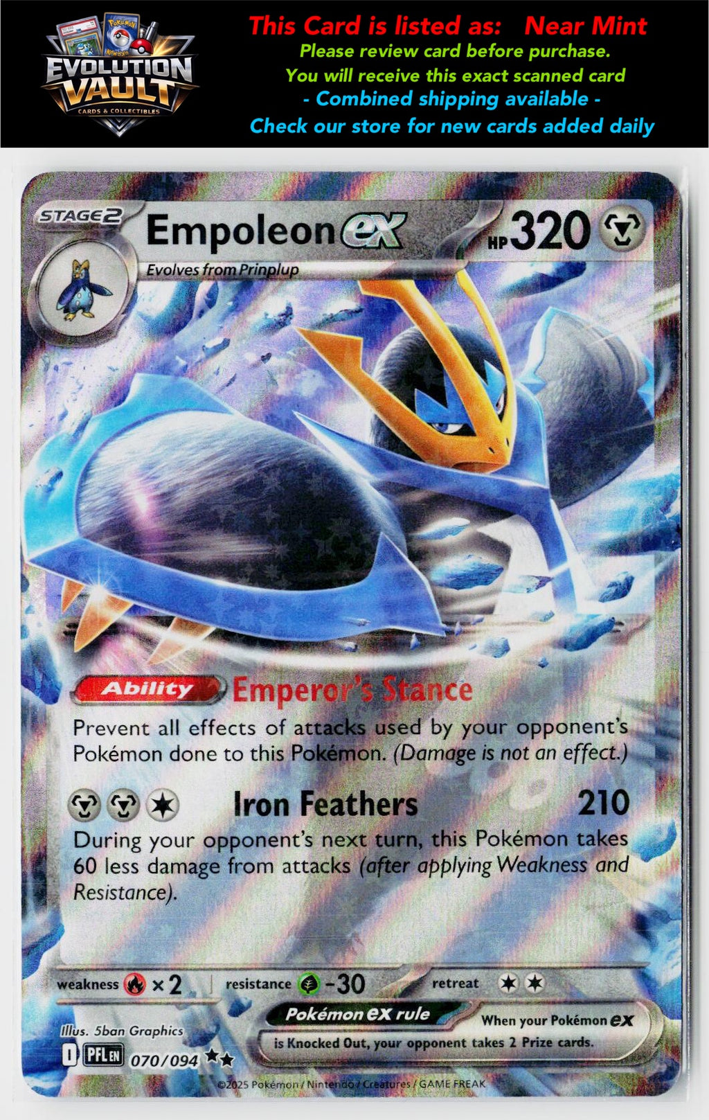 ME02: Phantasmal Flames #070/094 Empoleon ex