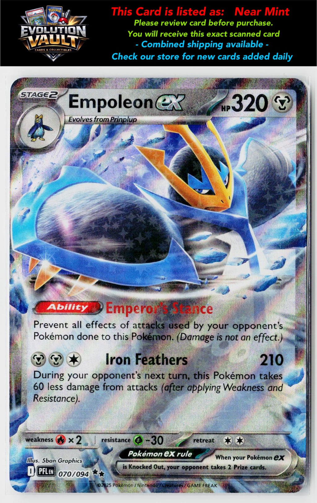 ME02: Phantasmal Flames #070/094 Empoleon ex