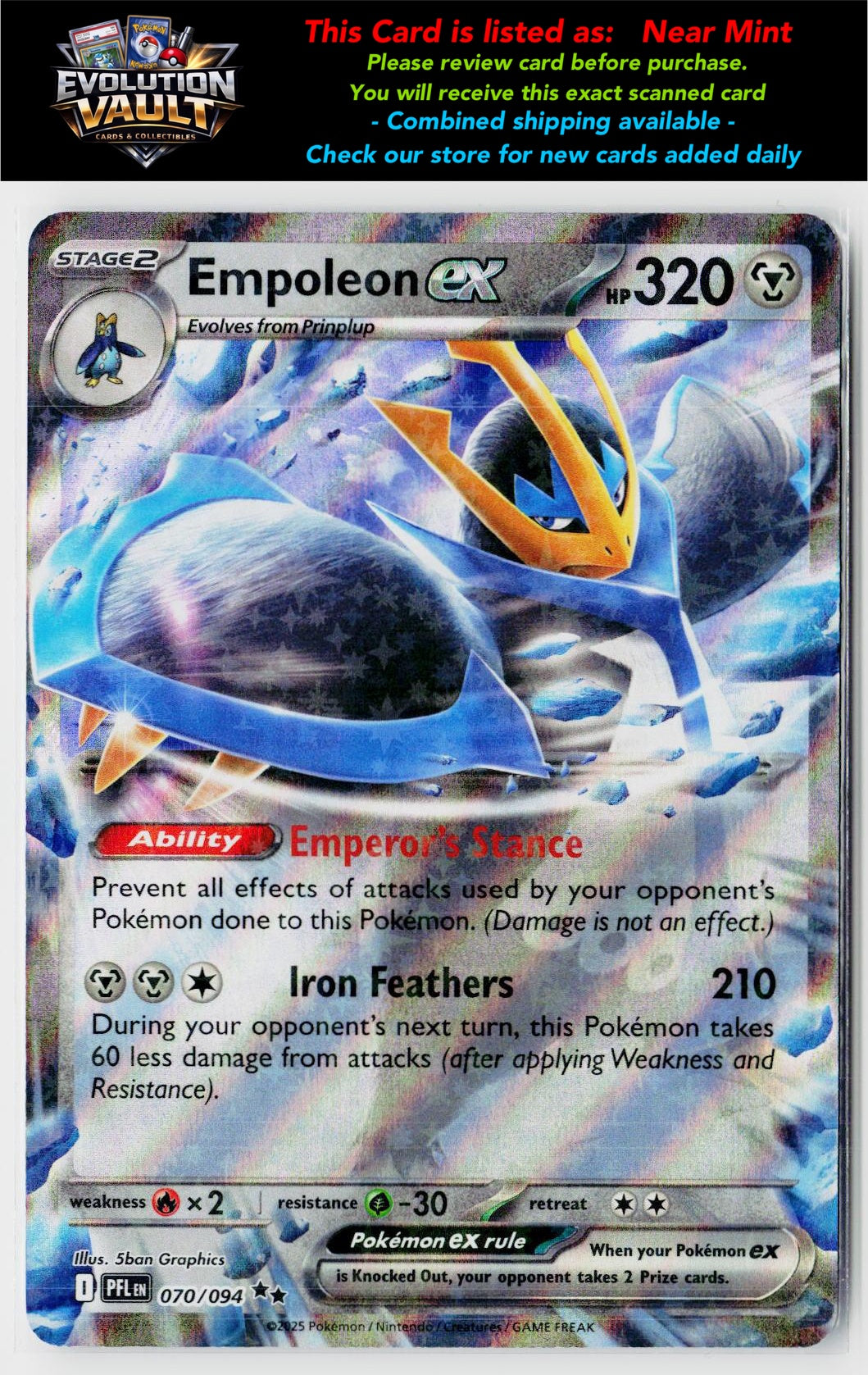 ME02: Phantasmal Flames #070/094 Empoleon ex