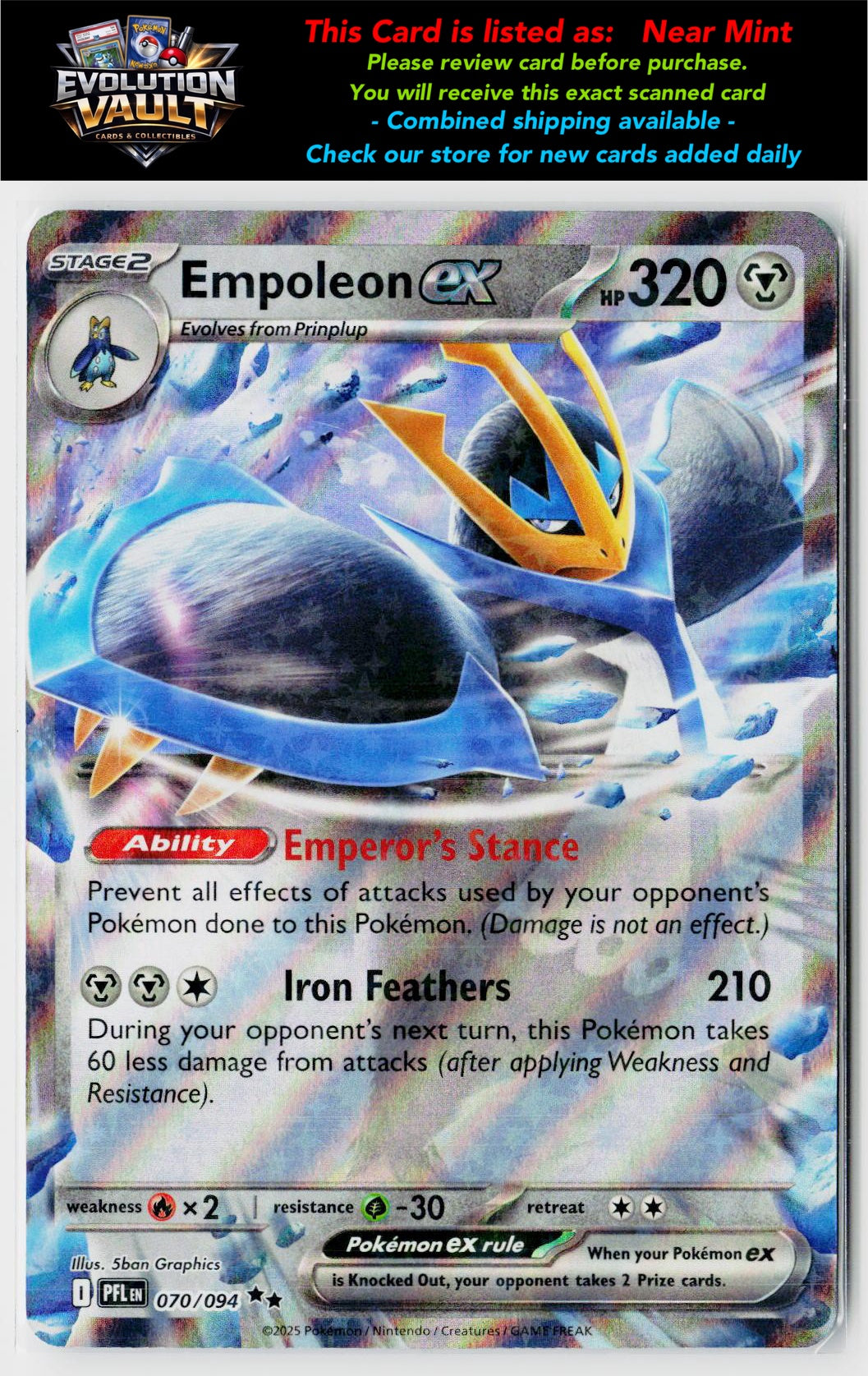 ME02: Phantasmal Flames #070/094 Empoleon ex