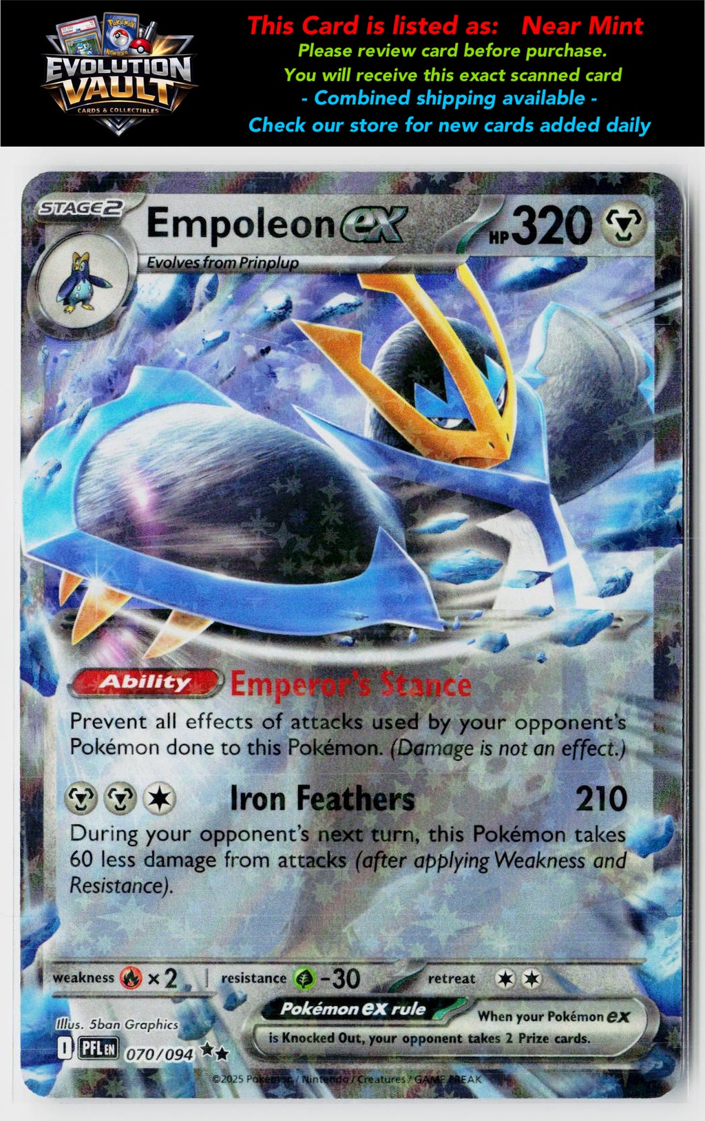 ME02: Phantasmal Flames #070/094 Empoleon ex