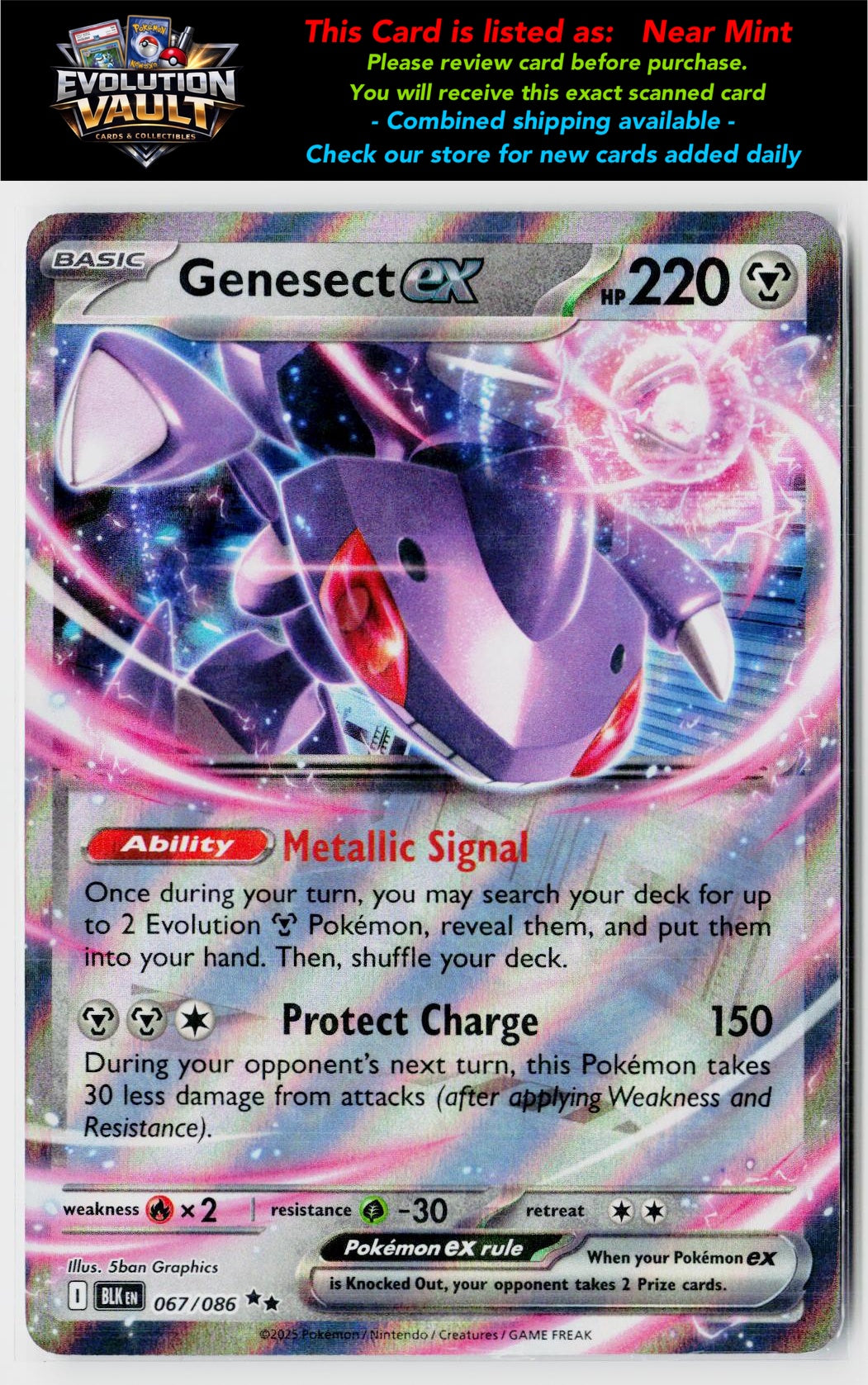 SV: Black Bolt #067/086 Genesect ex