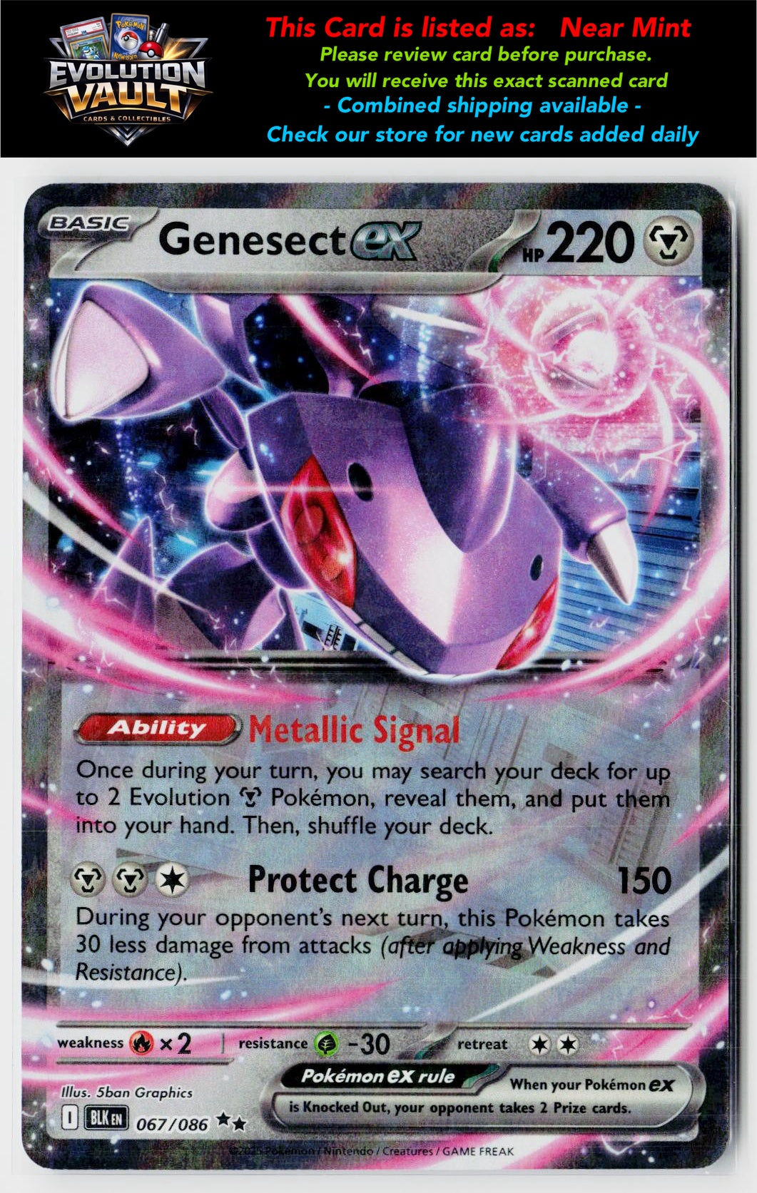 SV: Black Bolt #067/086 Genesect ex