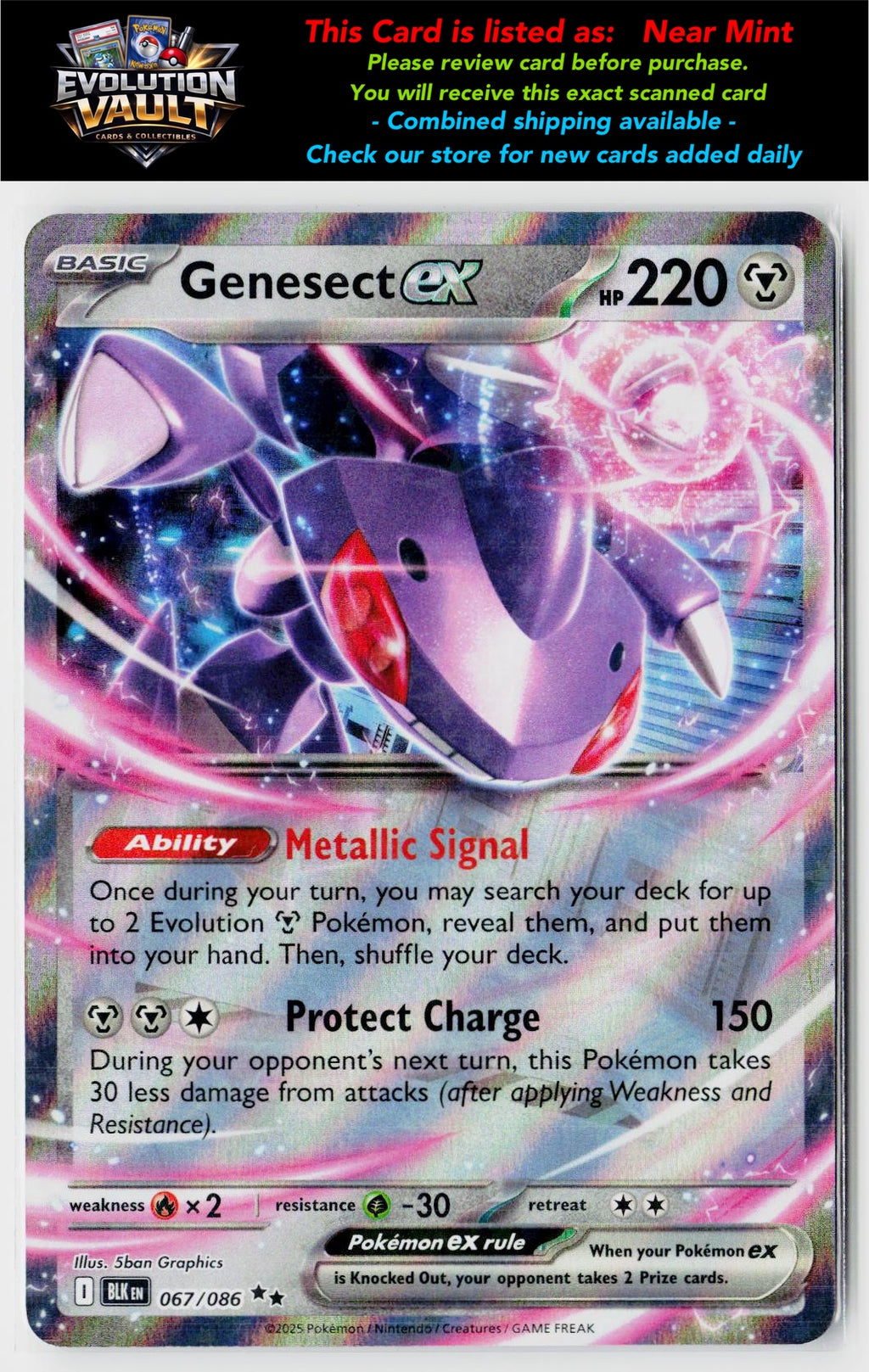 SV: Black Bolt #067/086 Genesect ex