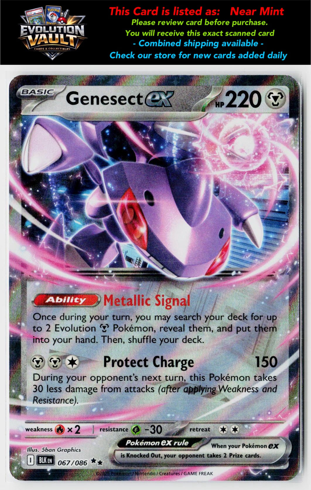 SV: Black Bolt #067/086 Genesect ex