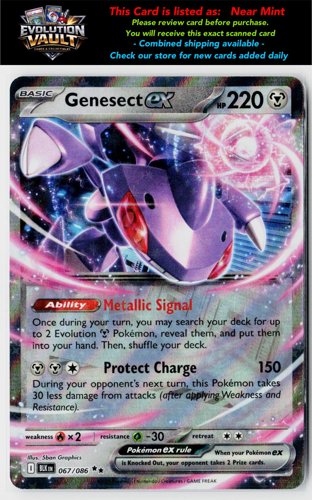 SV: Black Bolt #067/086 Genesect ex