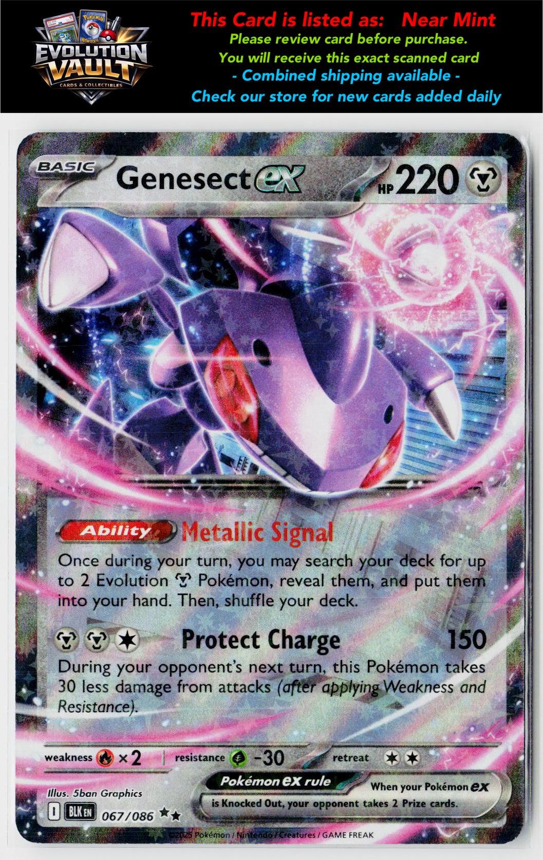 SV: Black Bolt #067/086 Genesect ex