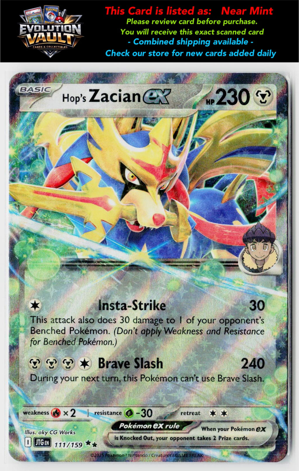 SV09: Journey Together #111/159 Hop's Zacian ex