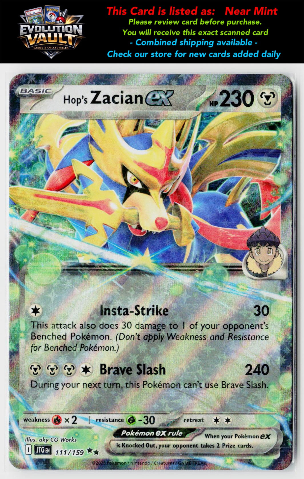 SV09: Journey Together #111/159 Hop's Zacian ex