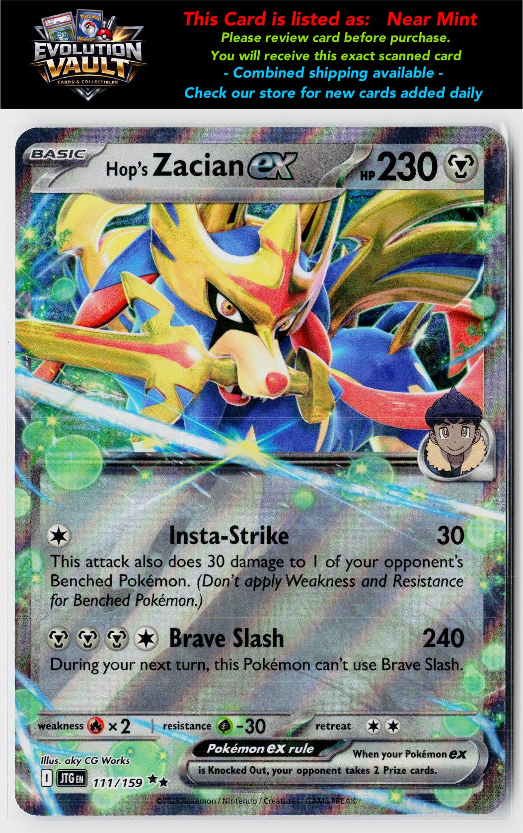 SV09: Journey Together #111/159 Hop's Zacian ex