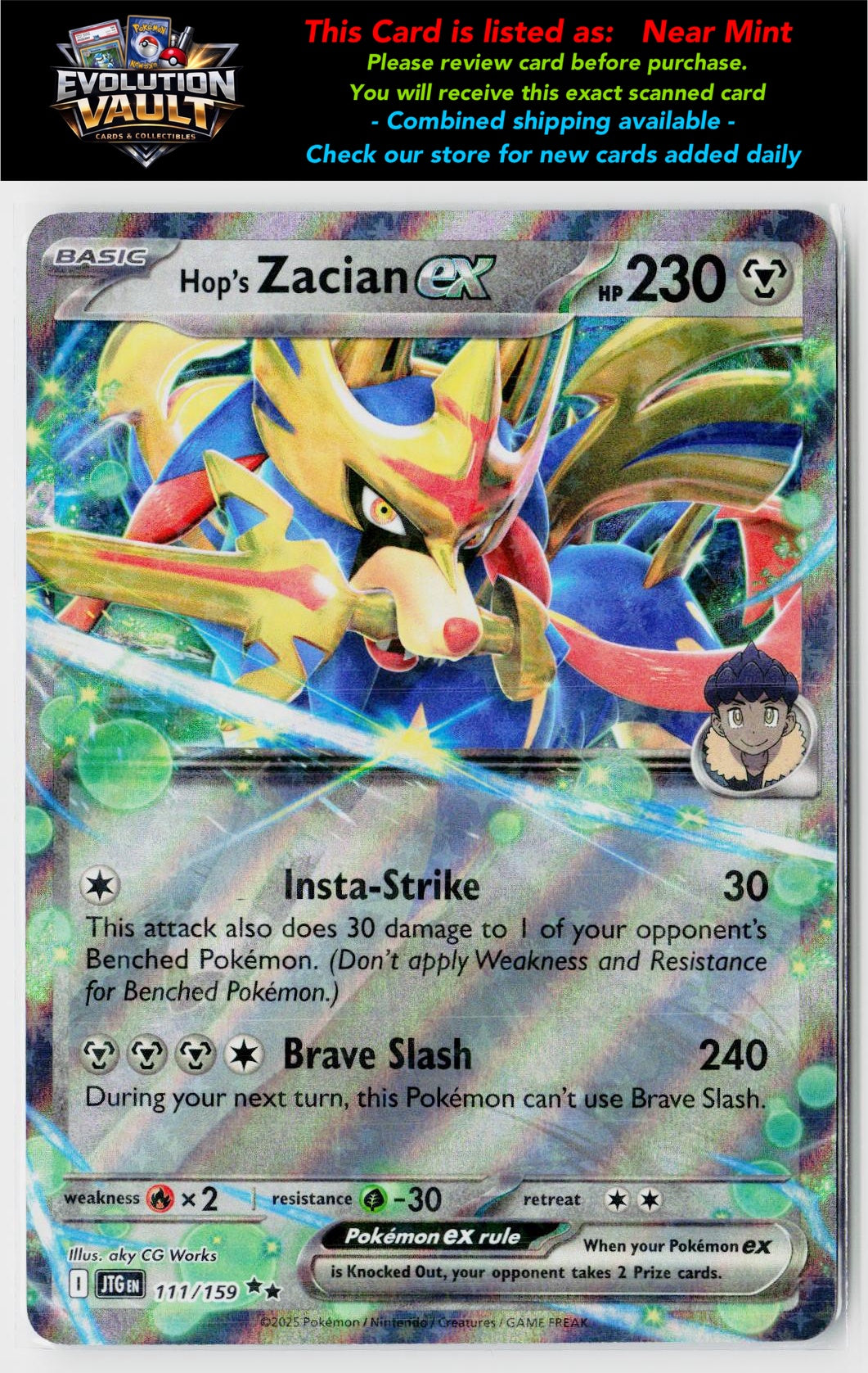SV09: Journey Together #111/159 Hop's Zacian ex