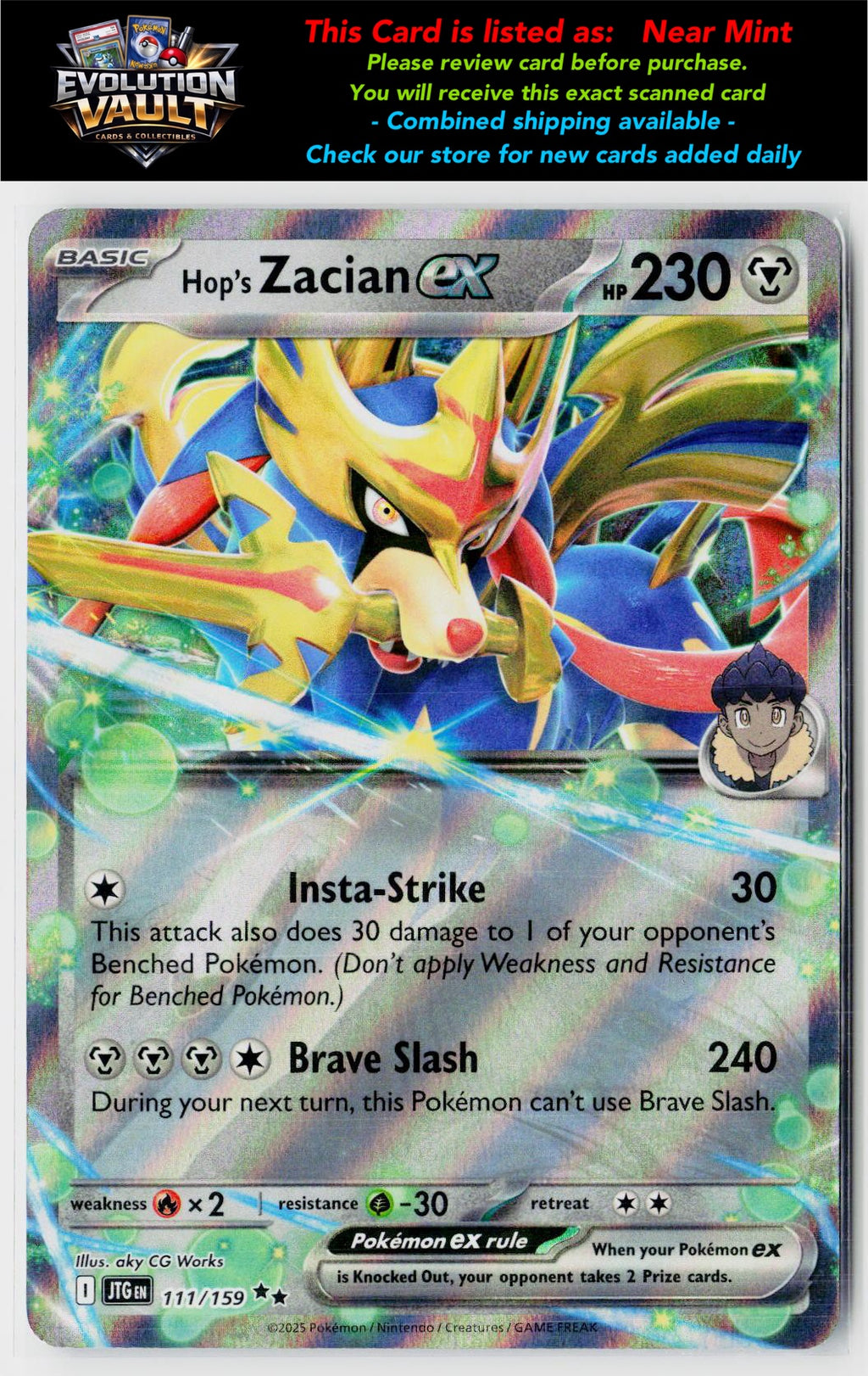 SV09: Journey Together #111/159 Hop's Zacian ex