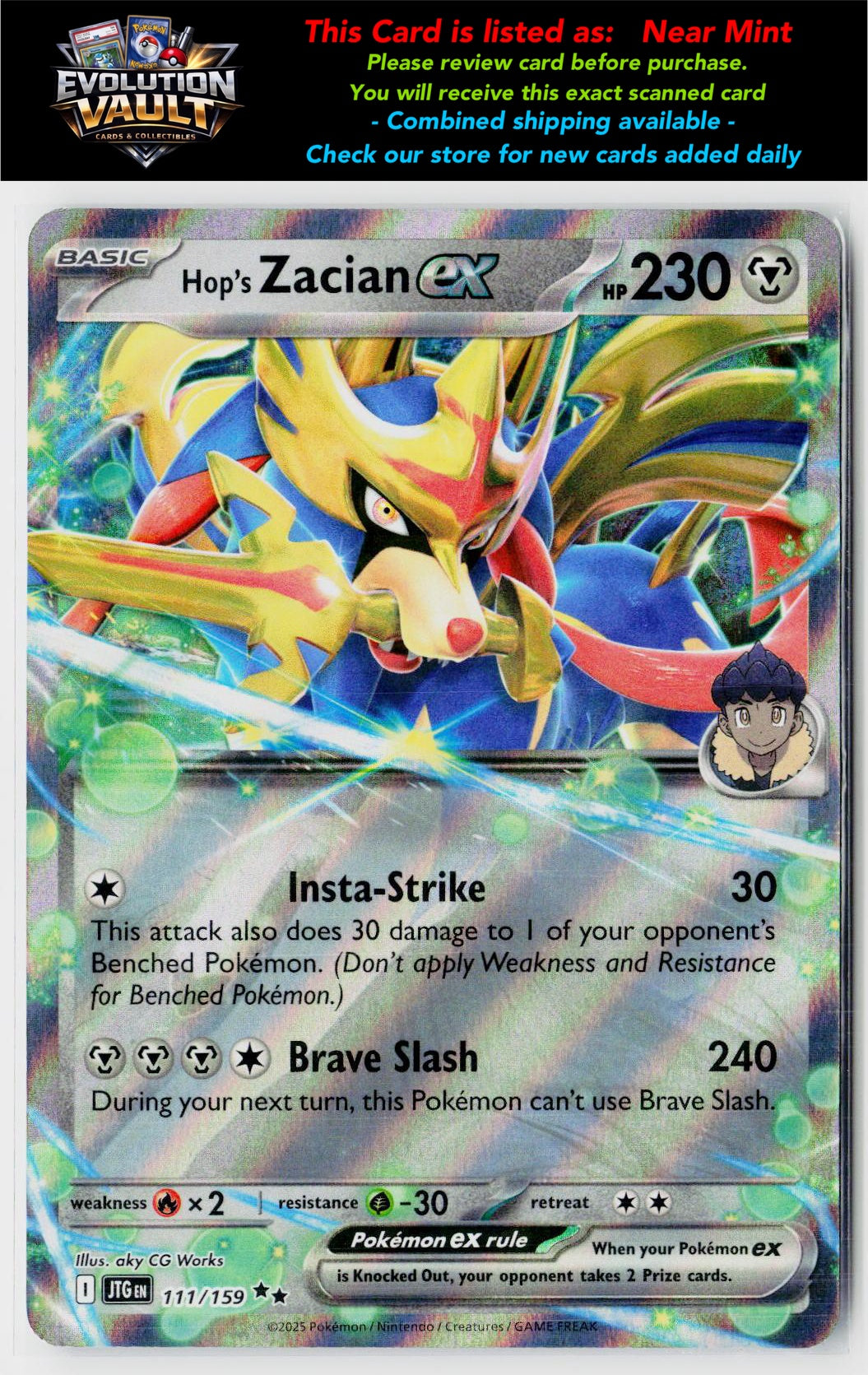 SV09: Journey Together #111/159 Hop's Zacian ex