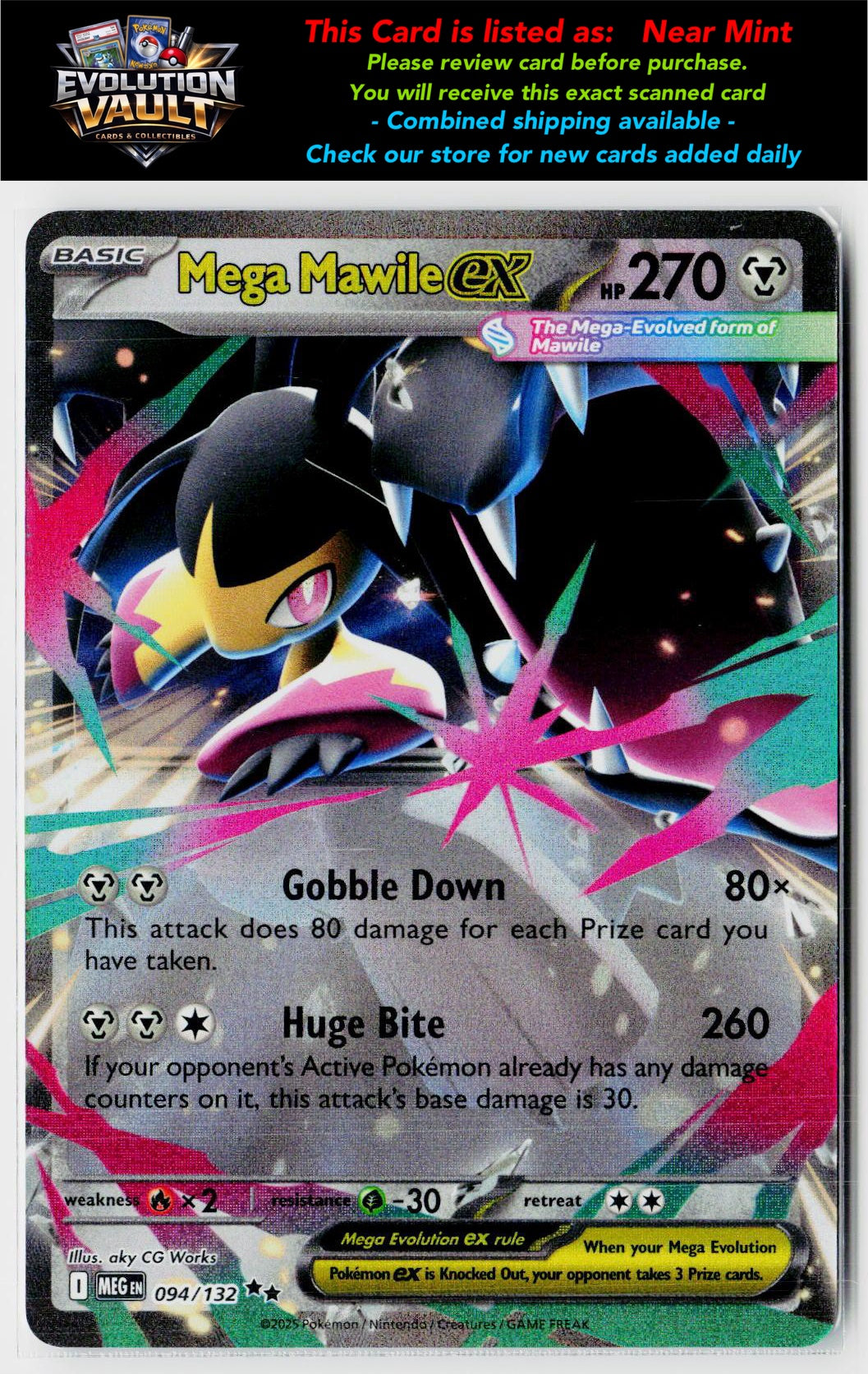 ME01: Mega Evolution #094/132 Mega Mawile ex