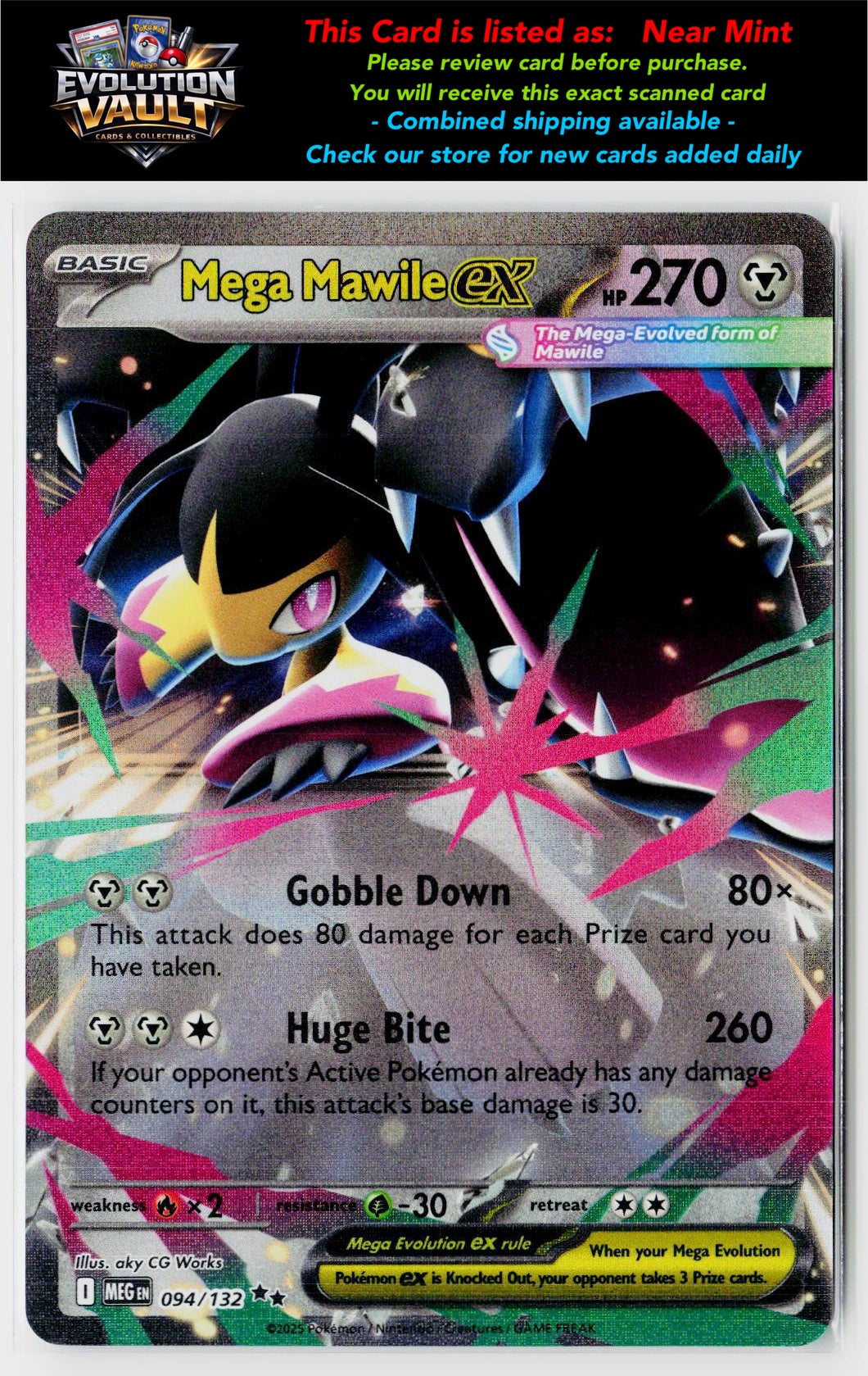 ME01: Mega Evolution #094/132 Mega Mawile ex