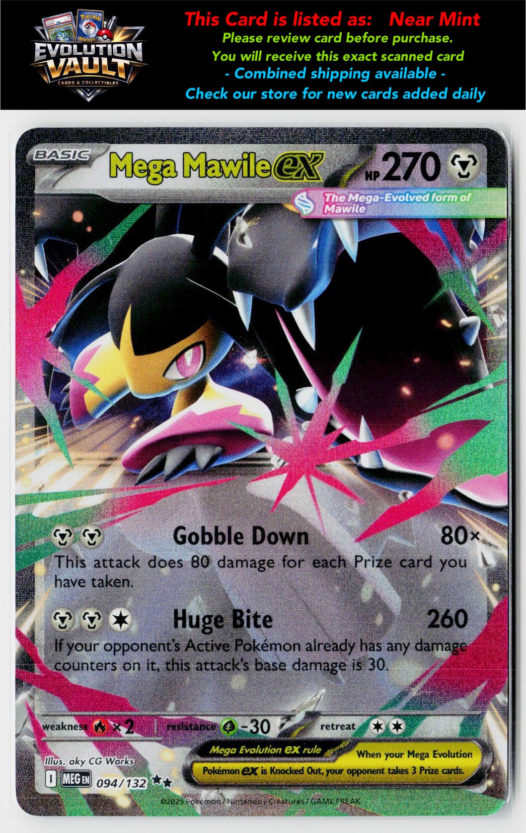 ME01: Mega Evolution #094/132 Mega Mawile ex