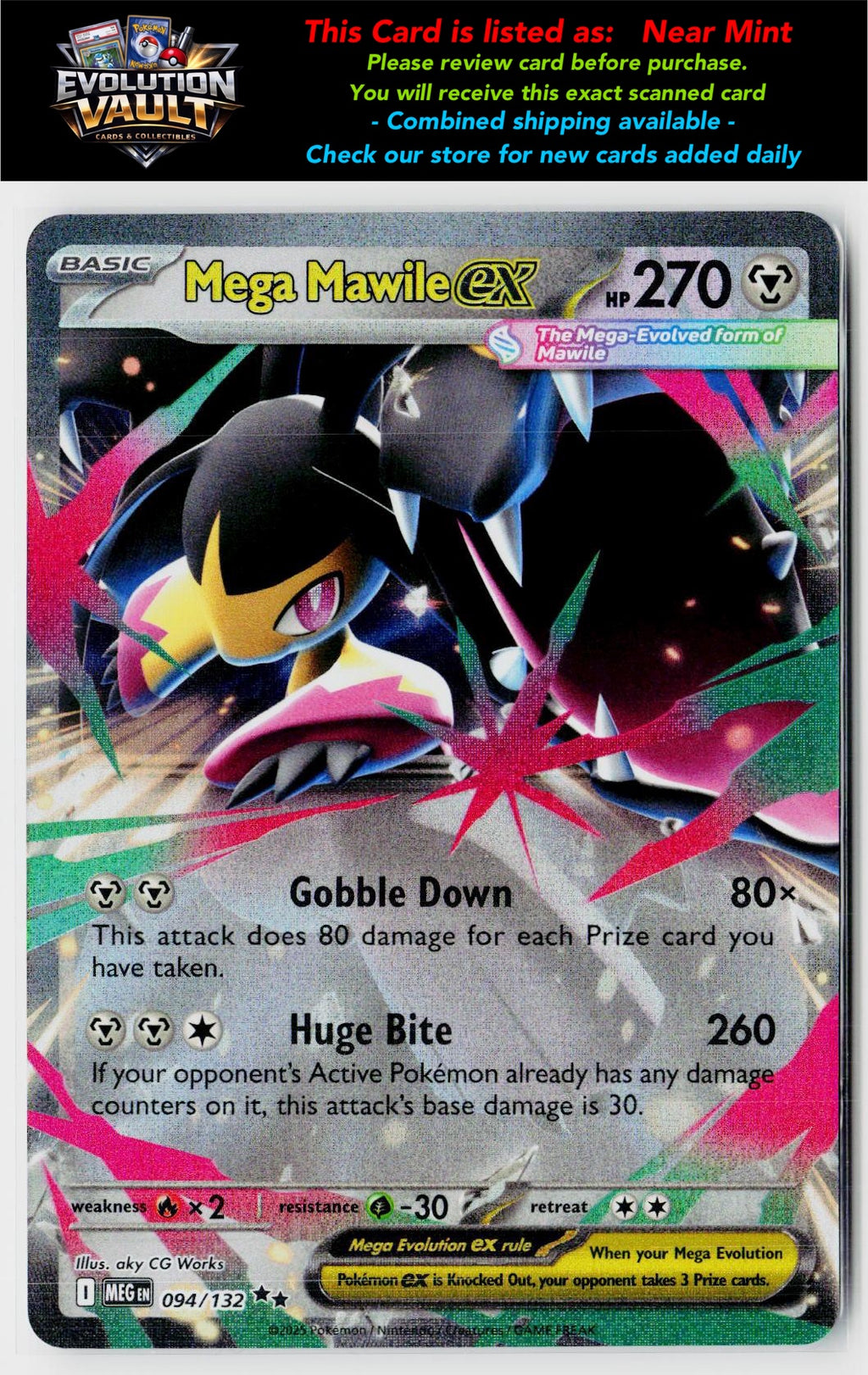 ME01: Mega Evolution #094/132 Mega Mawile ex