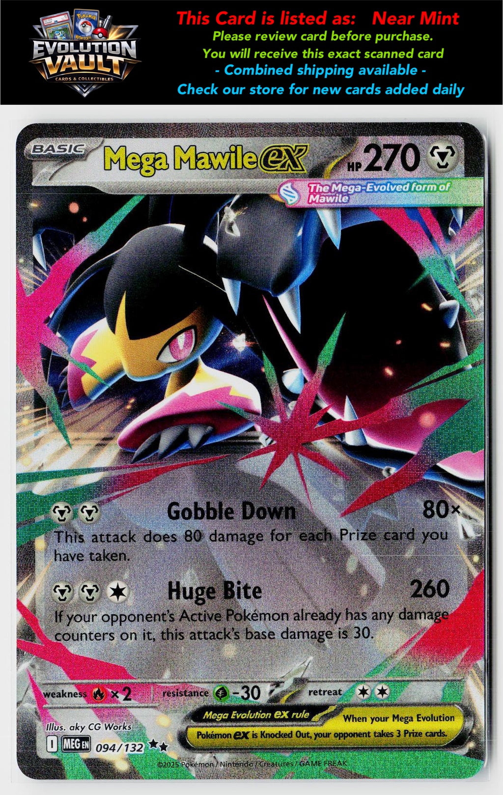 ME01: Mega Evolution #094/132 Mega Mawile ex