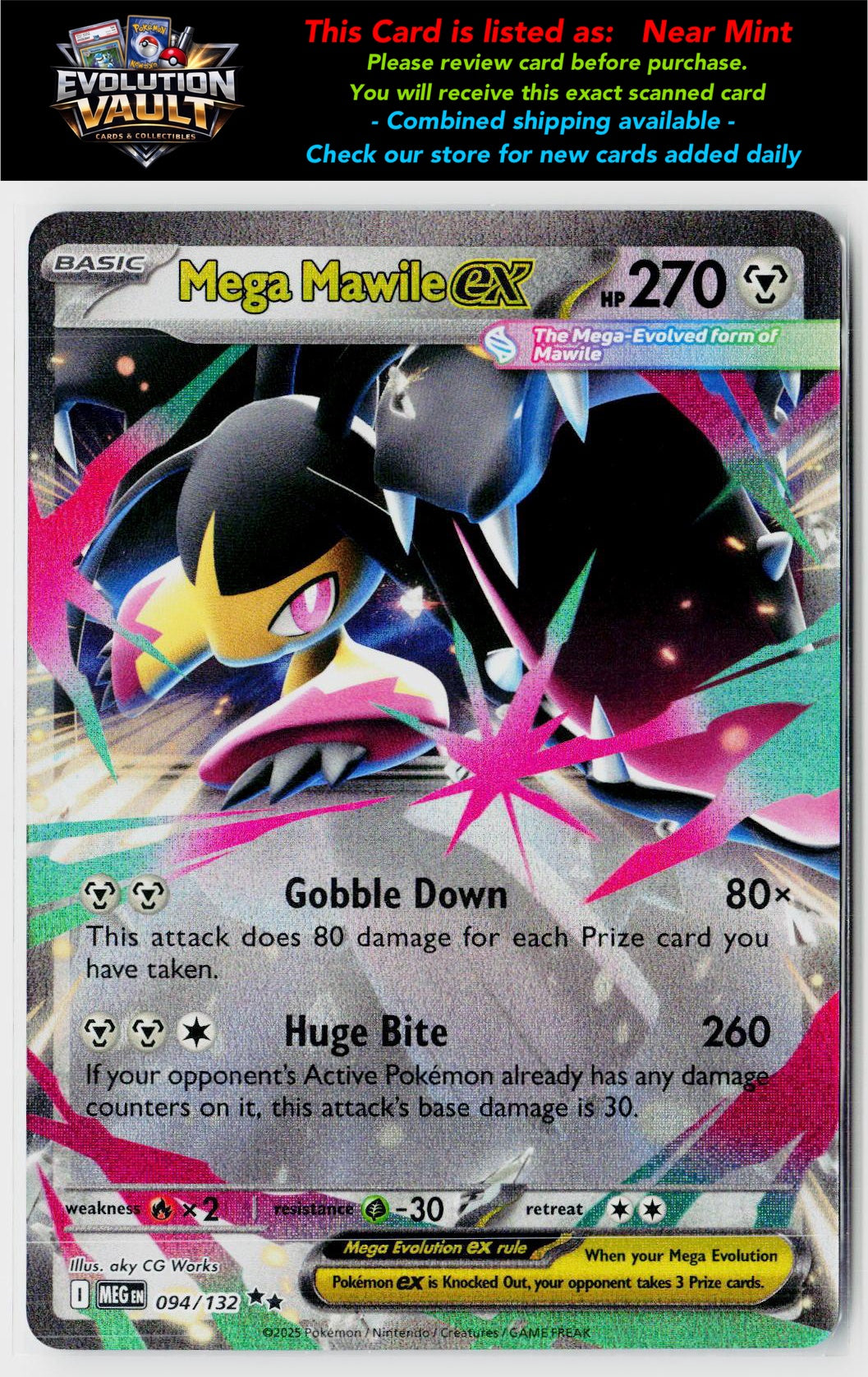 ME01: Mega Evolution #094/132 Mega Mawile ex