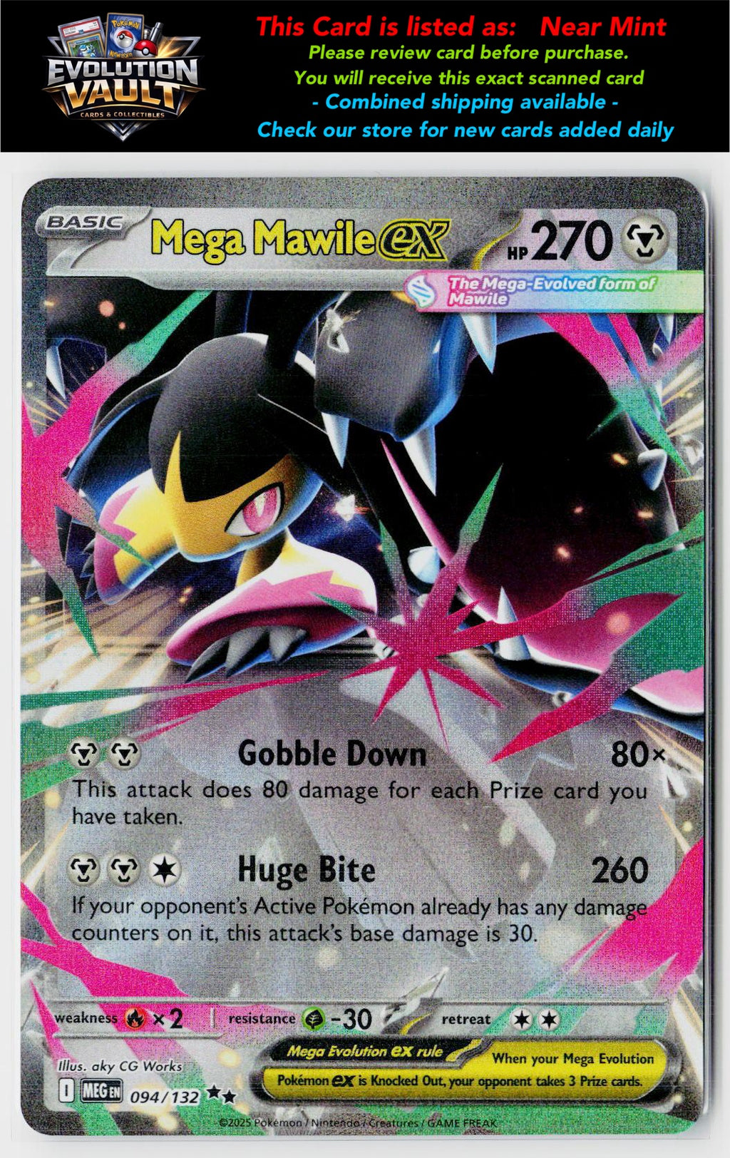 ME01: Mega Evolution #094/132 Mega Mawile ex