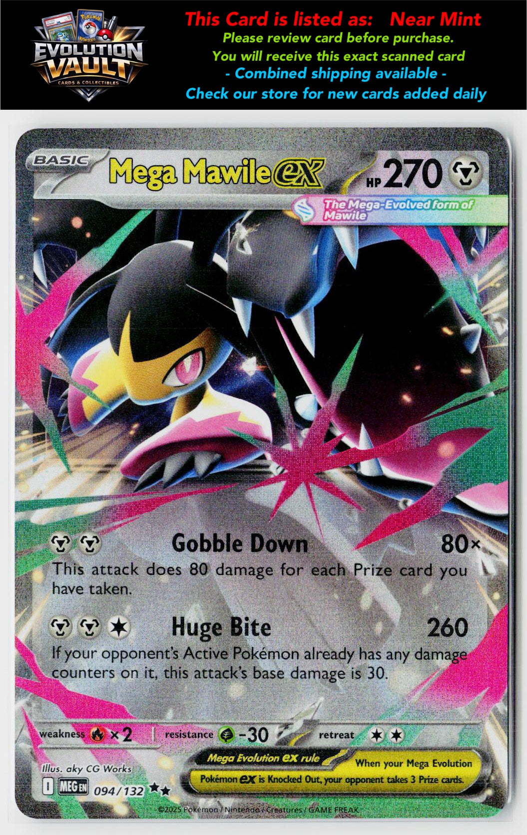 ME01: Mega Evolution #094/132 Mega Mawile ex