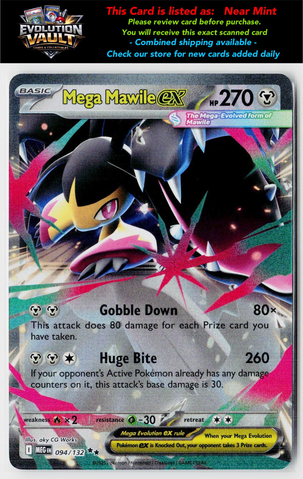 ME01: Mega Evolution #094/132 Mega Mawile ex