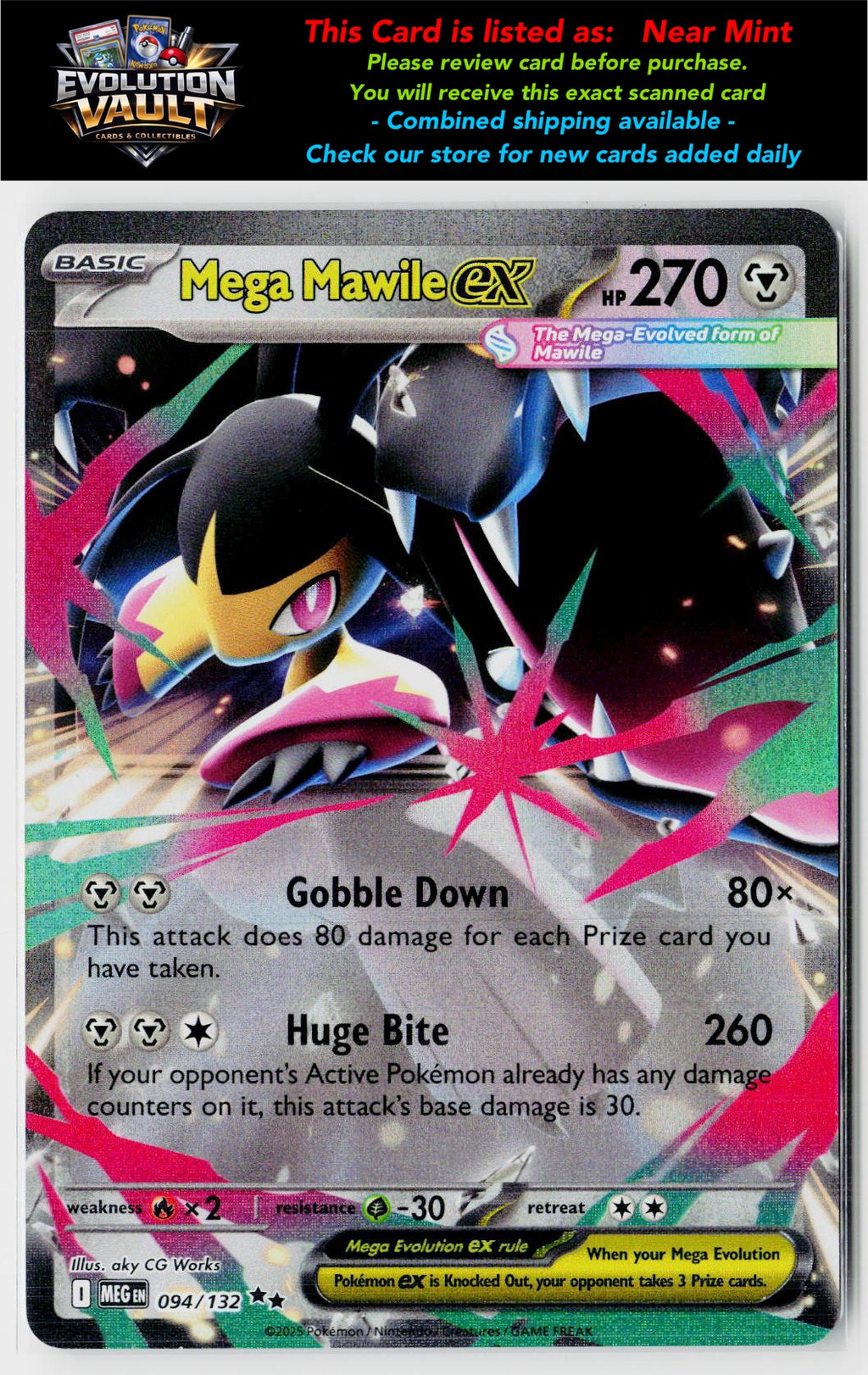 ME01: Mega Evolution #094/132 Mega Mawile ex