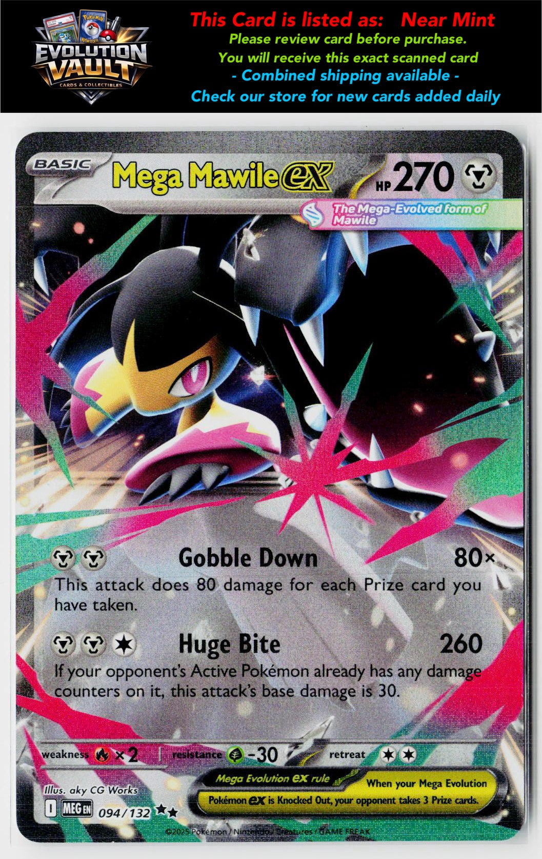 ME01: Mega Evolution #094/132 Mega Mawile ex
