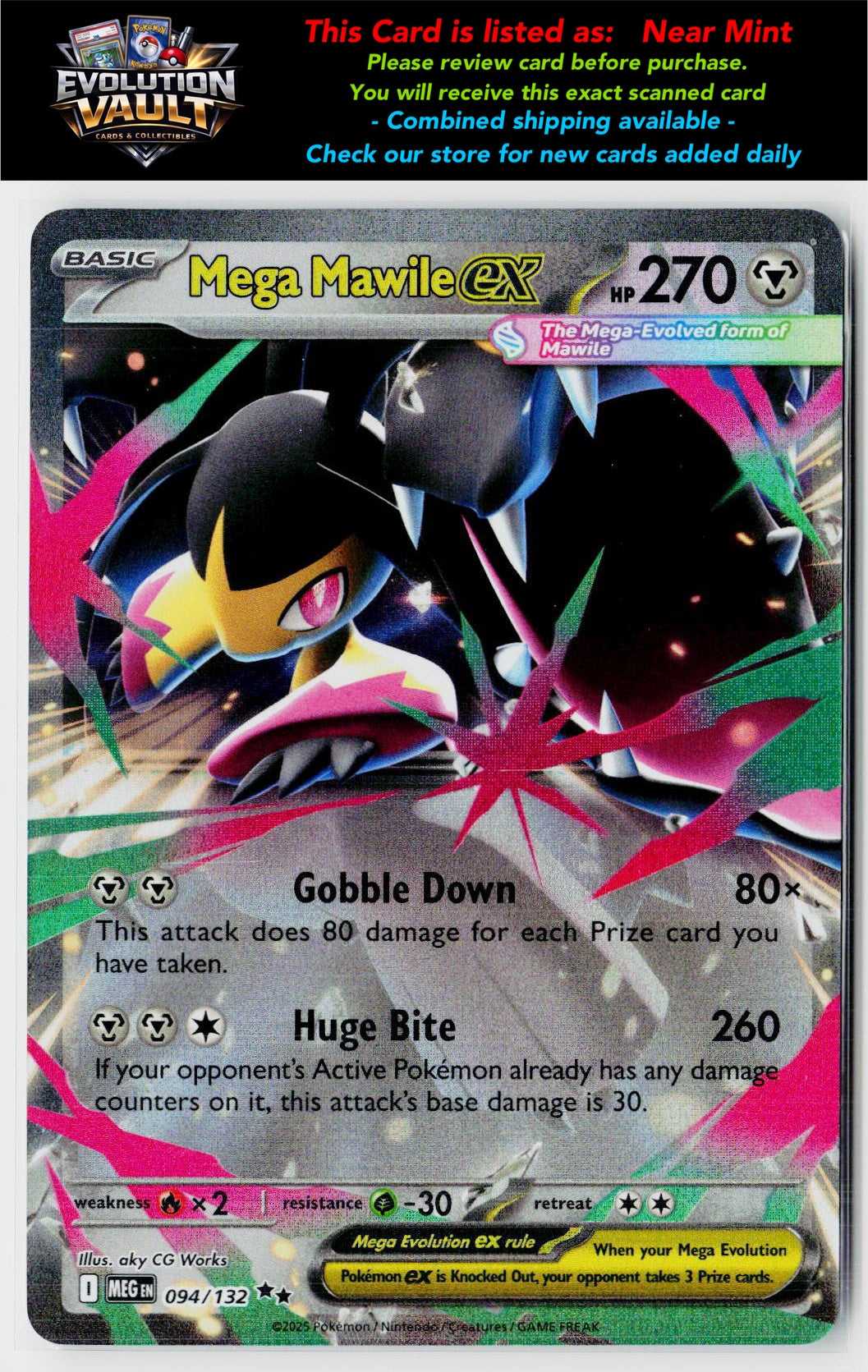 ME01: Mega Evolution #094/132 Mega Mawile ex