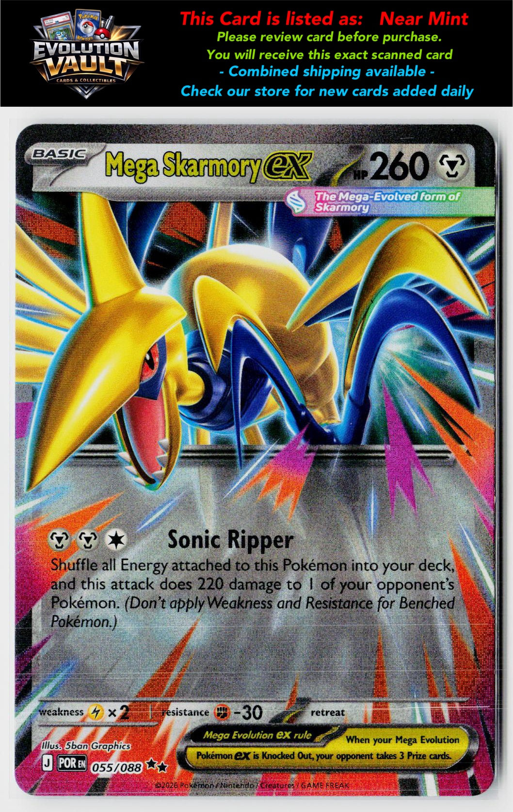 ME03: Perfect Order #055/088 Mega Skarmory ex